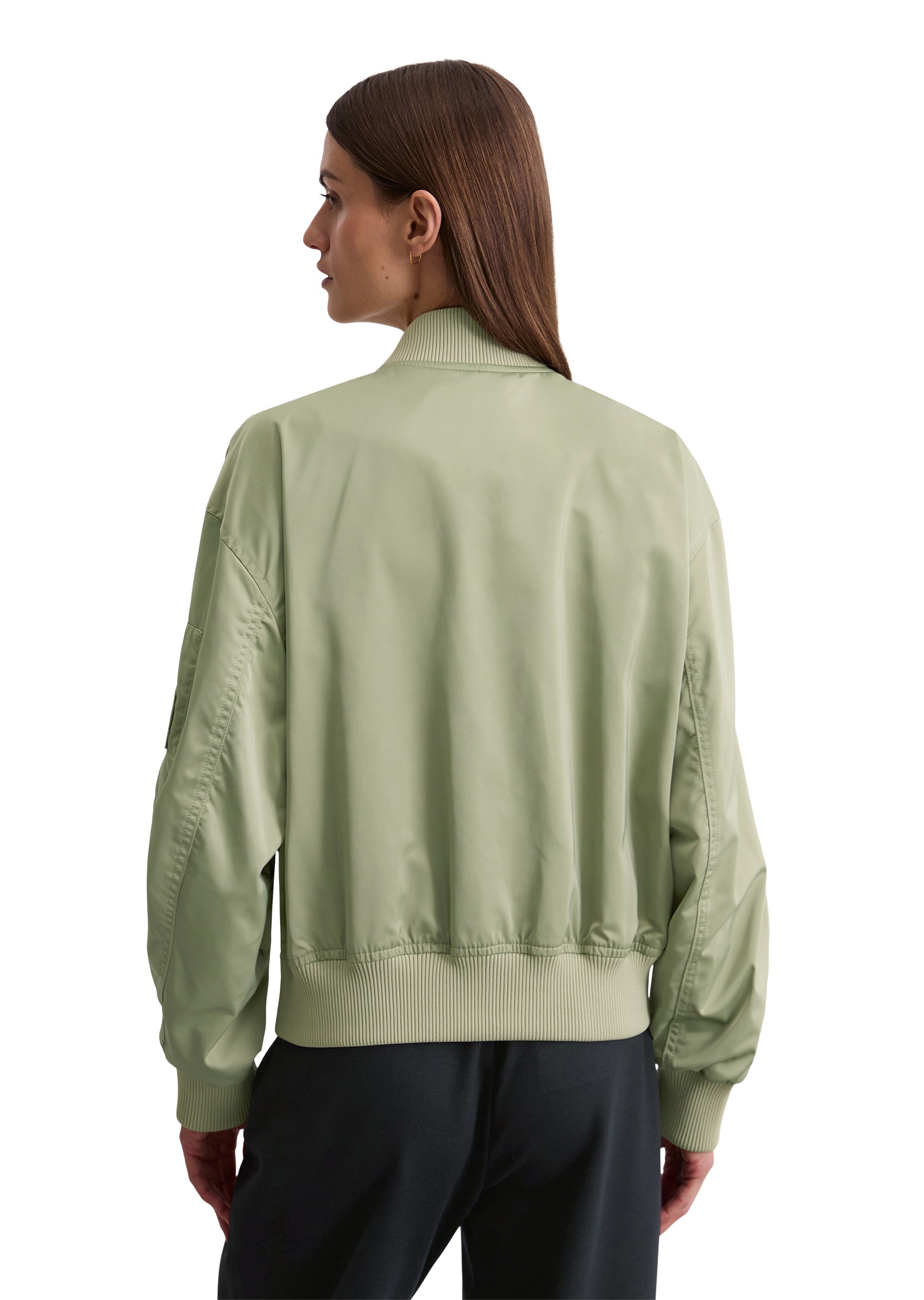Marc O'Polo Outdoorjacke »aus recyceltem Polyester-Twill«, ohne Kapuze