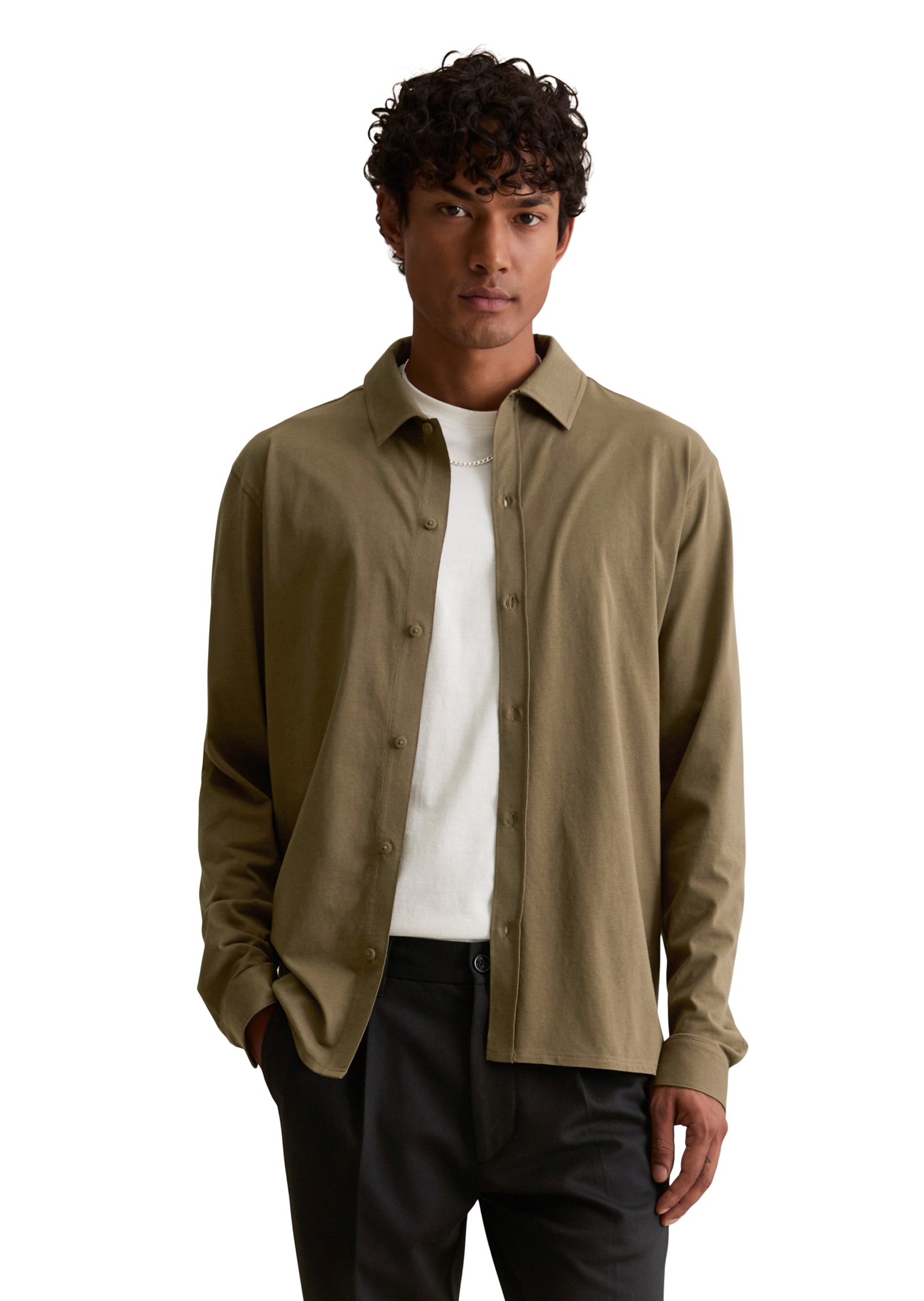 Marc OPolo DENIM Langarmhemd "aus reiner Bio-Baumwolle" günstig online kaufen