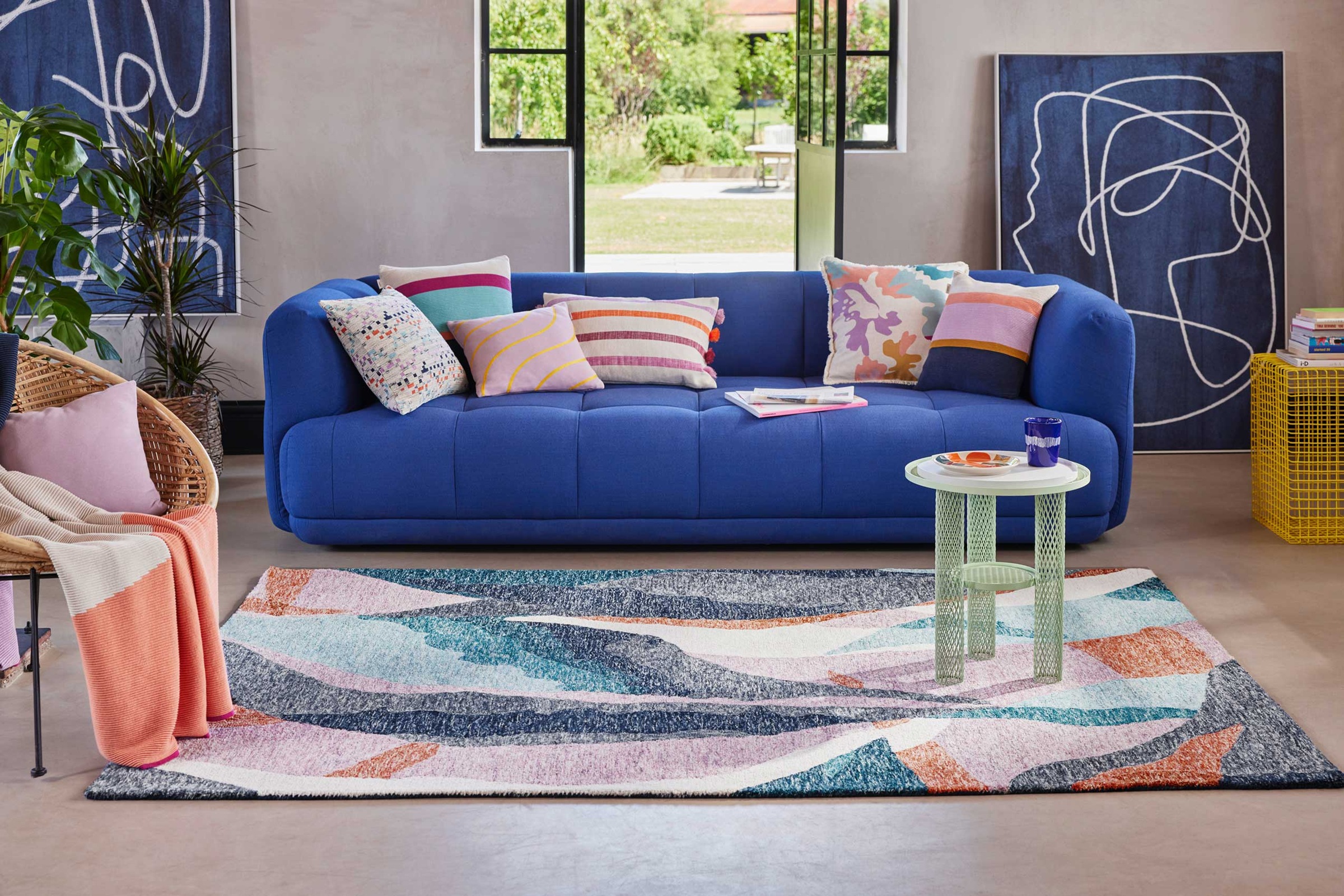 Esprit Teppich »Hills, ESP-39871«, rechteckig, 8 mm Höhe, handgetuftet, modern, abstraktes Design für Wohn-, Schlafzimmer