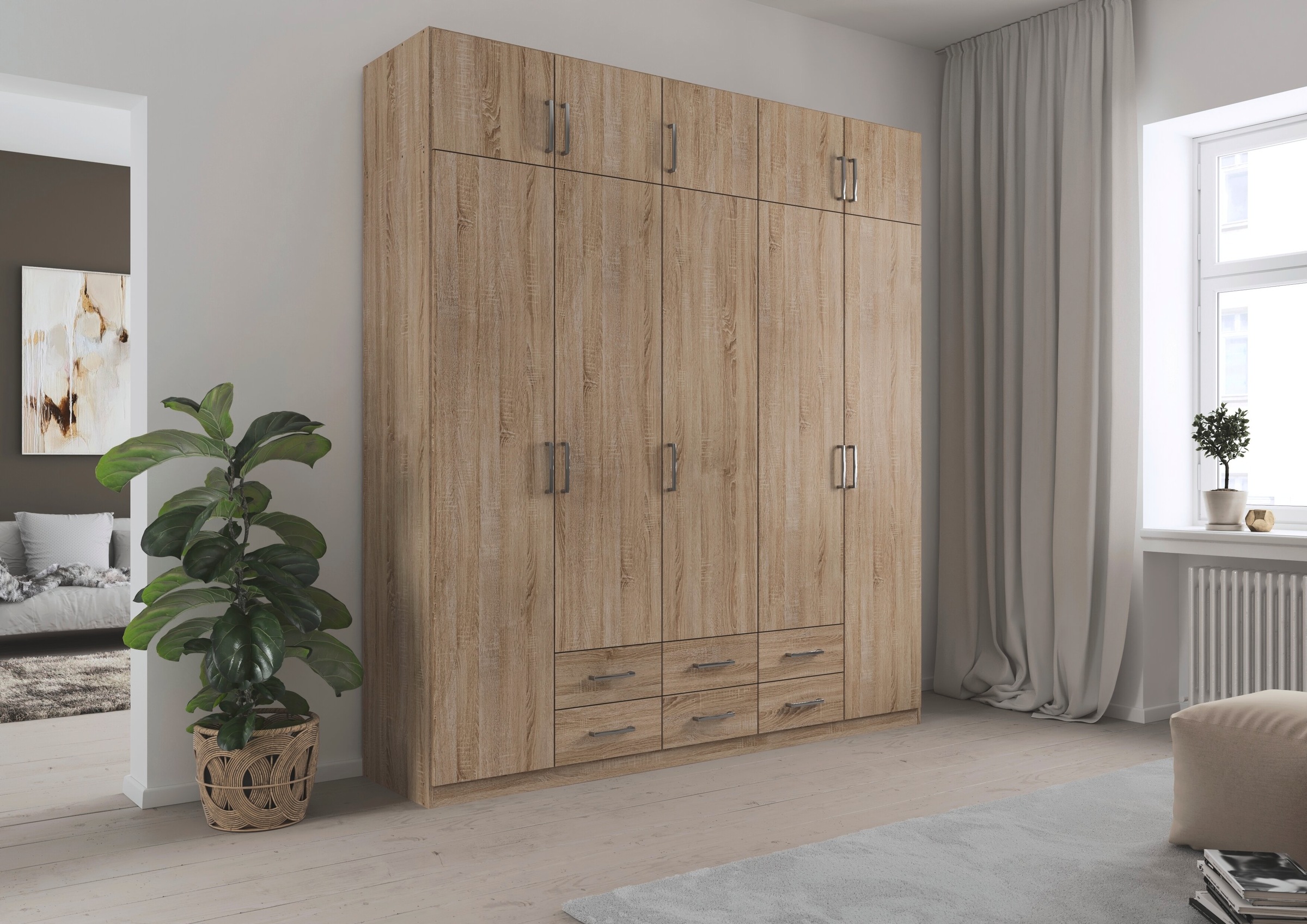 Thumbnail - rauch Kleiderschrank "Schrank Garderobe Wäscheschrank GAMMA in 4 Breiten 91-226 cm" 3 verschiedene Ausstattungen BASIC/C...