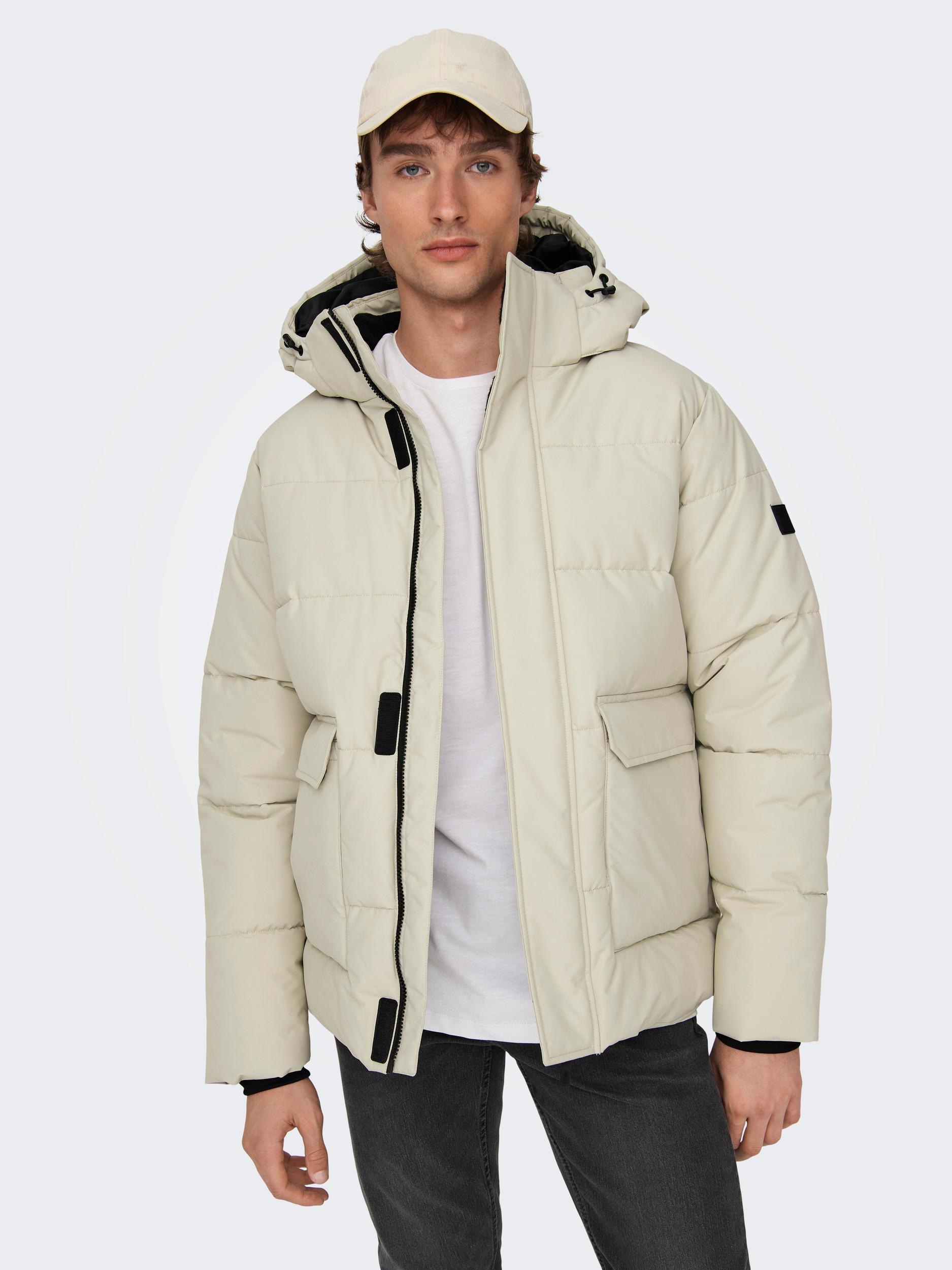 ONLY & SONS Steppjacke »ONSCARL mit NOOS für ▷ BAUR JACKET Kapuze QUILTED | LIFE OTW«