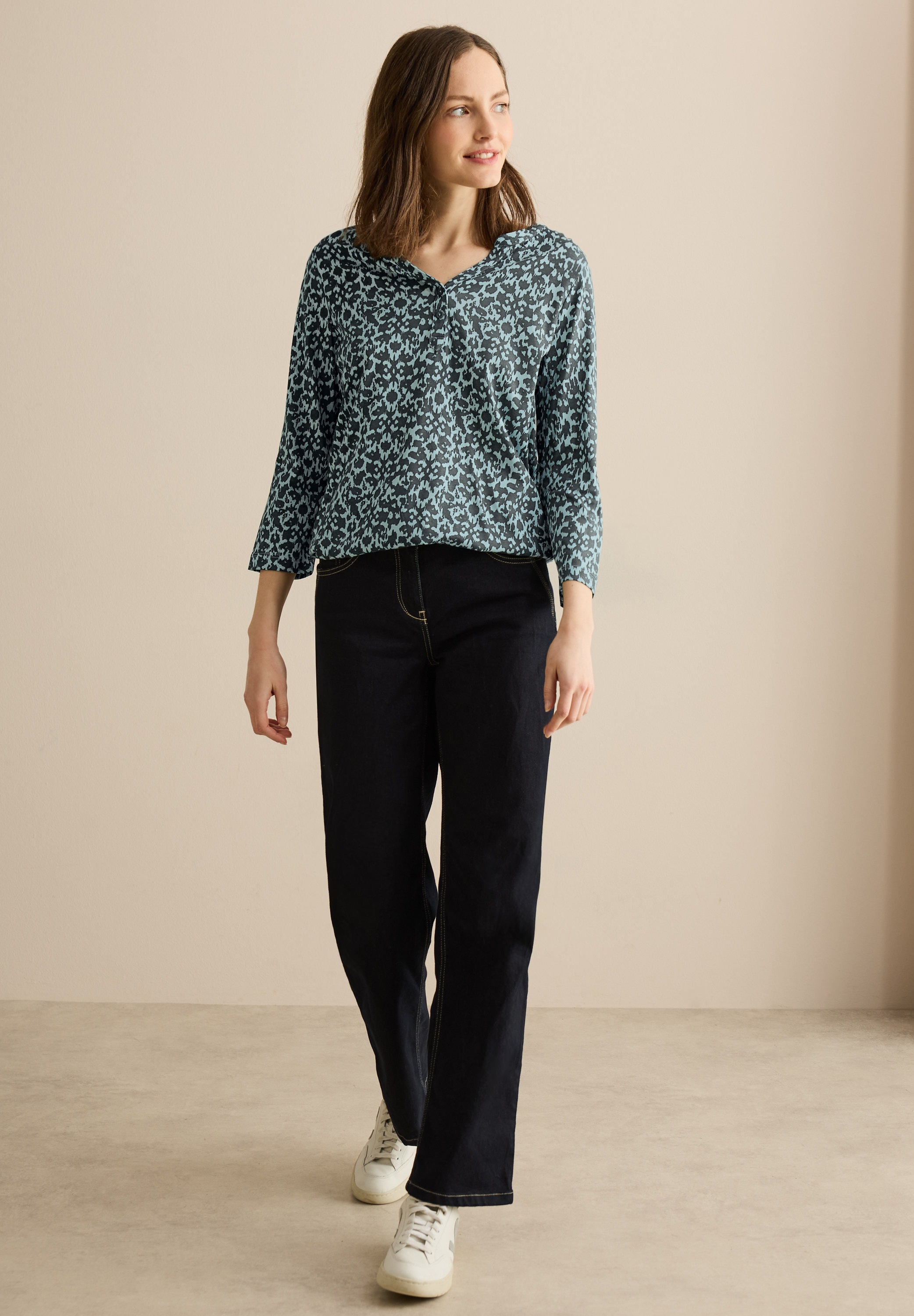Cecil 3/4-Arm-Shirt, mit 3/4 Ärmeln