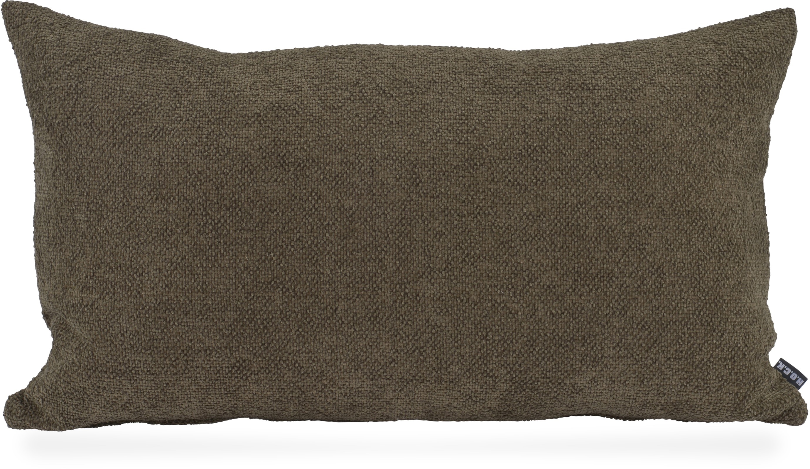 H.O.C.K. Dekokissen "Lotte" Sofakissen inkl. Füllung, 60x60cm, Bouclé einfarbig, olive, Dekokissen