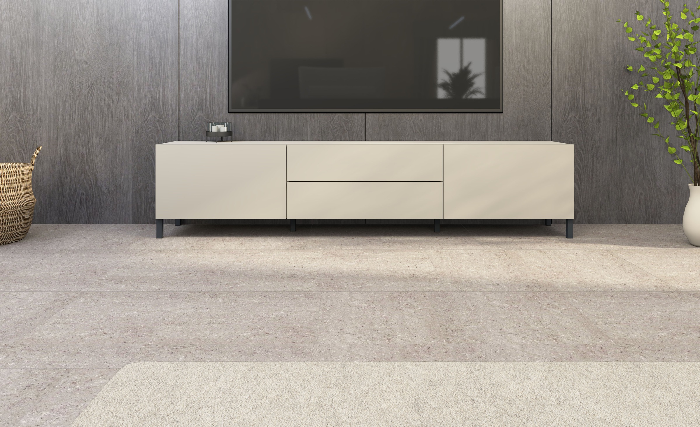 borchardt Möbel Lowboard "Sophia, TV-Schrank mit Metallfüßen, Breite 200 cm günstig online kaufen