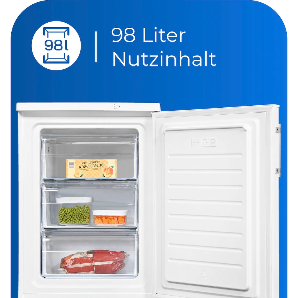 exquisit Gefrierschrank »GS18-H-170E weiss«, 85,0 cm hoch, 60,0 cm breit