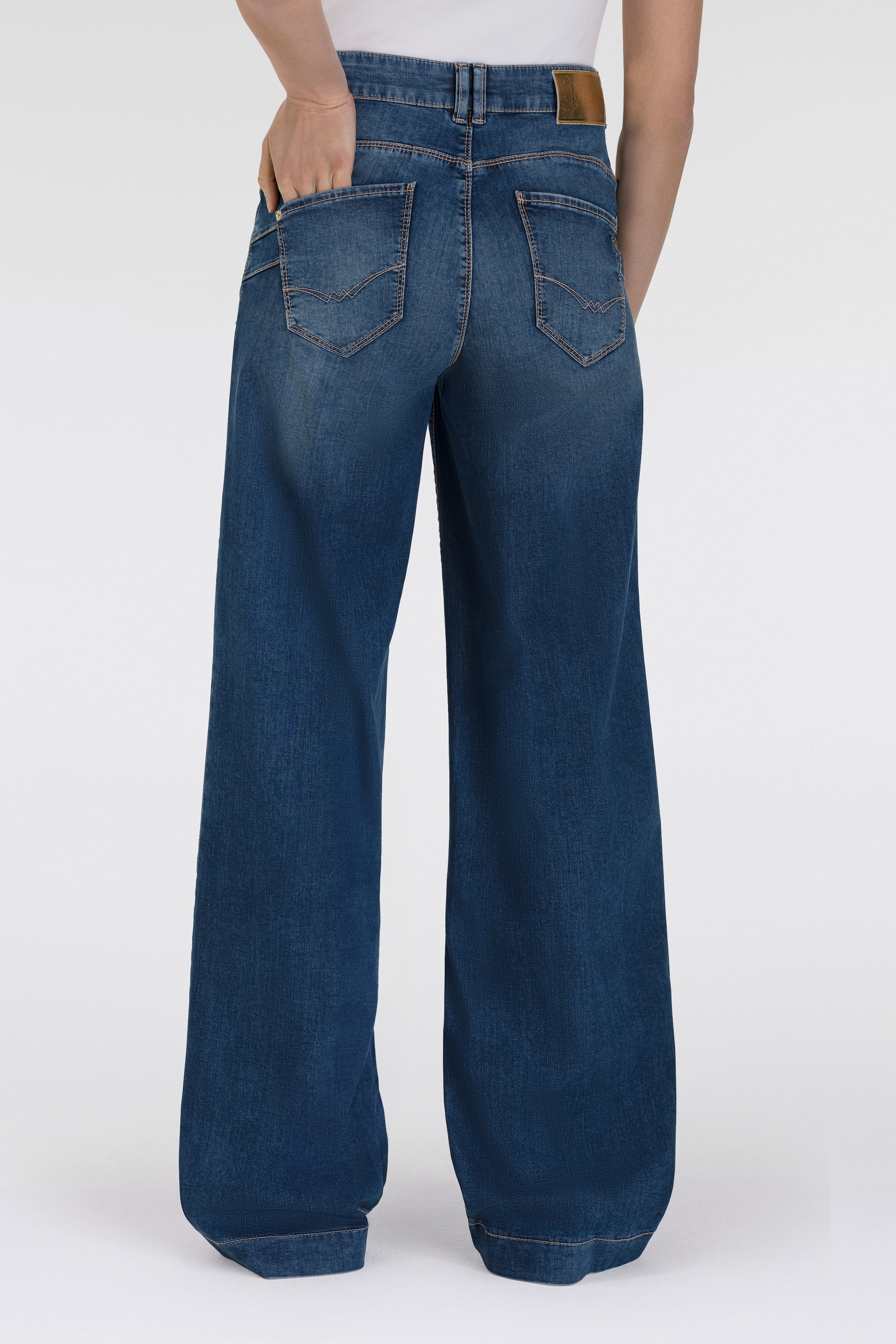 MAC Weite Jeans »RICH PALAZZO«, im Five-Pocket Style