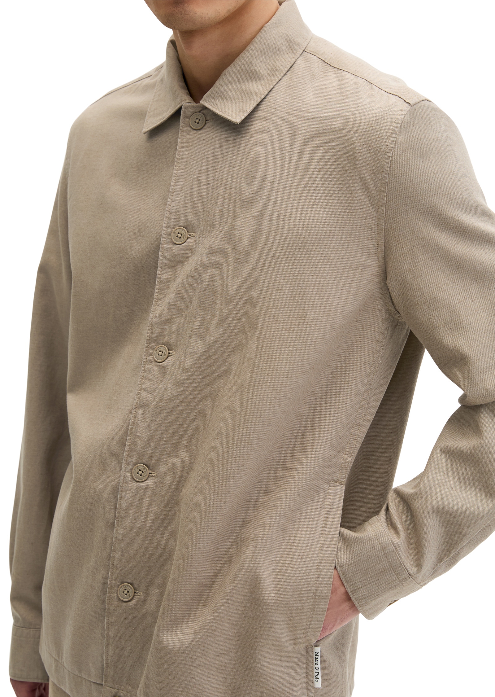 Marc O'Polo Kurzjacke »aus TENCEL™ Lyocell -Leinen-Mix« ohne Kapuze