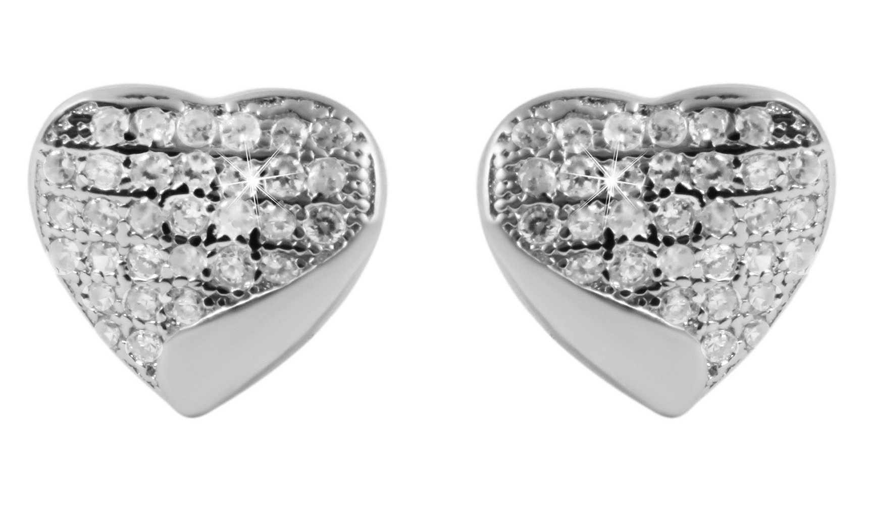Paar Ohrhänger ADELIA´S "Damen Ohrringe – Ohrstecker aus 925 Silber mit Zirkonia", Damen, Gr. Damen, Silber 925 (Sterlingsilber), silber, Ohrringe, Ein Geschenk, das Freude macht 6