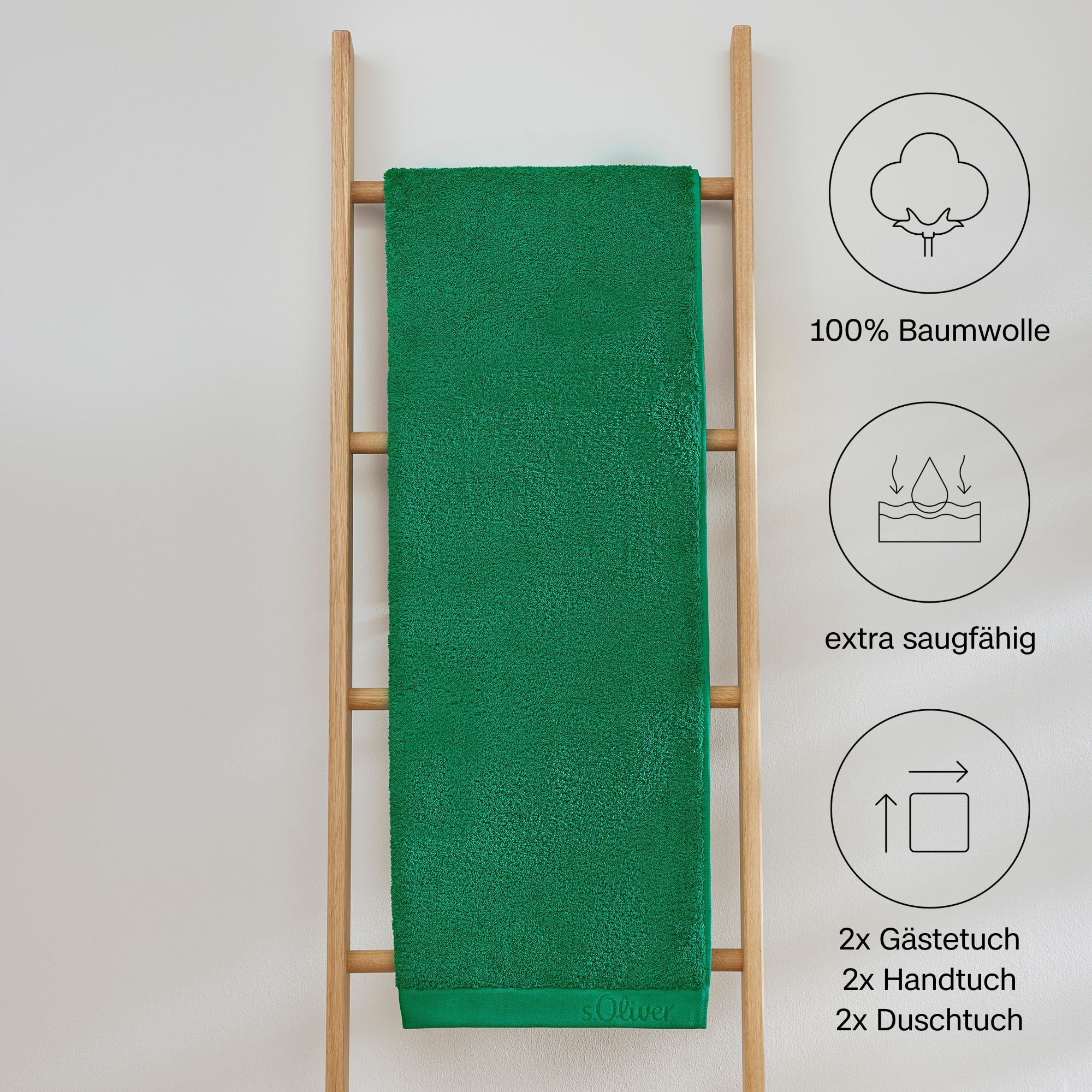 s.Oliver Handtuch Set "s.Oliver, Premium Qualität, 600 gr/m²" Set 6 Stk. Wa günstig online kaufen