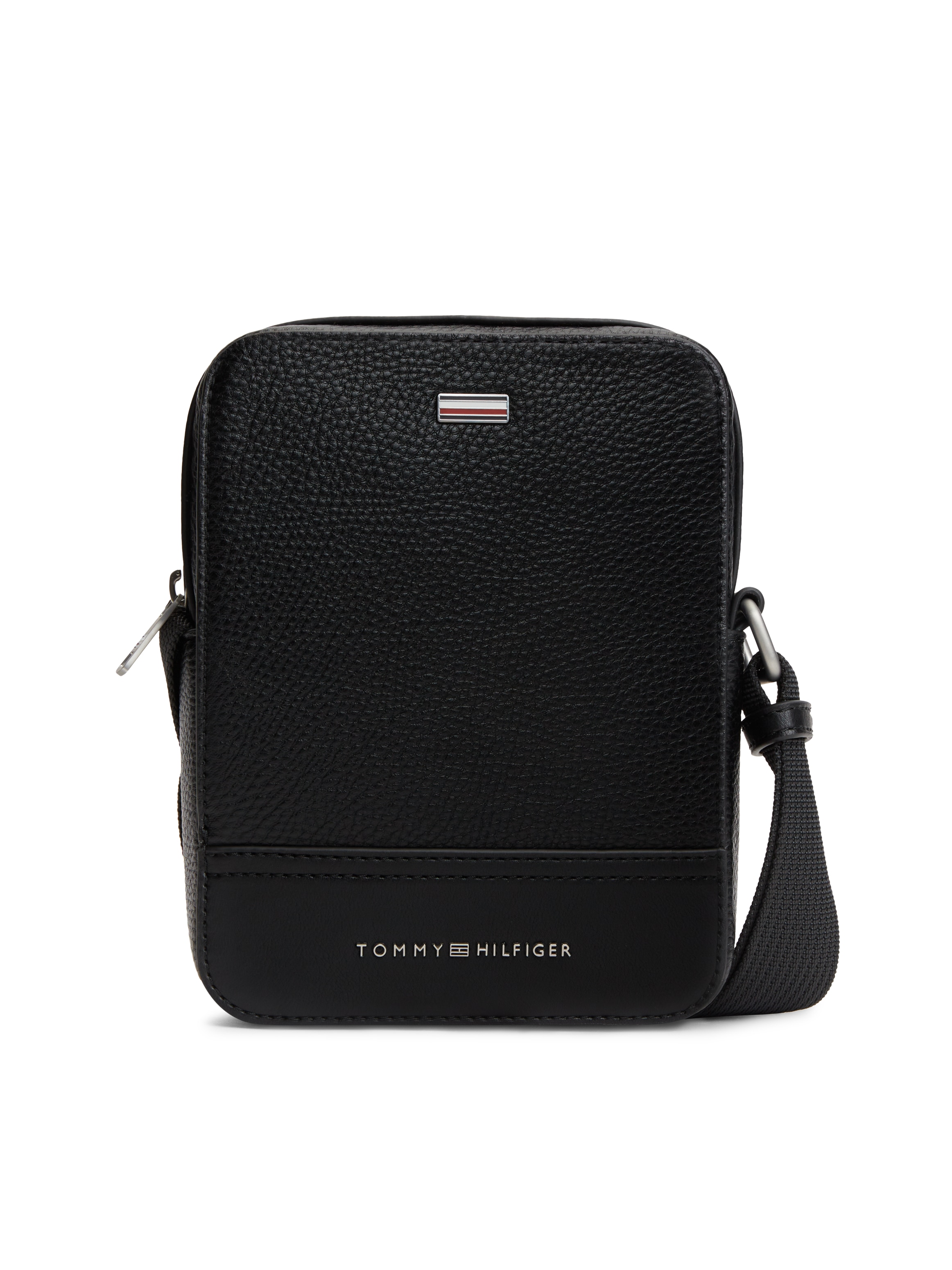 Tommy Hilfiger Umhängetasche "TH CENTRAL MINI REPORTER" Herren Schultertasche mit Logoschriftzug und Logoflagge