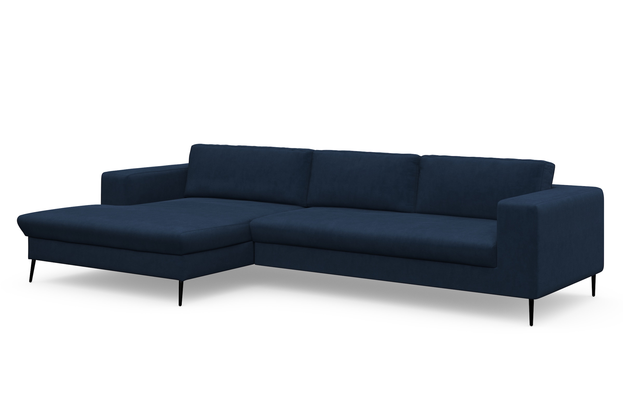 DOMO collection Ecksofa »Modica, zeitlos und elegant, L-Form«, moderne Optik mit extrabreiter Recamiere, auch in Cord