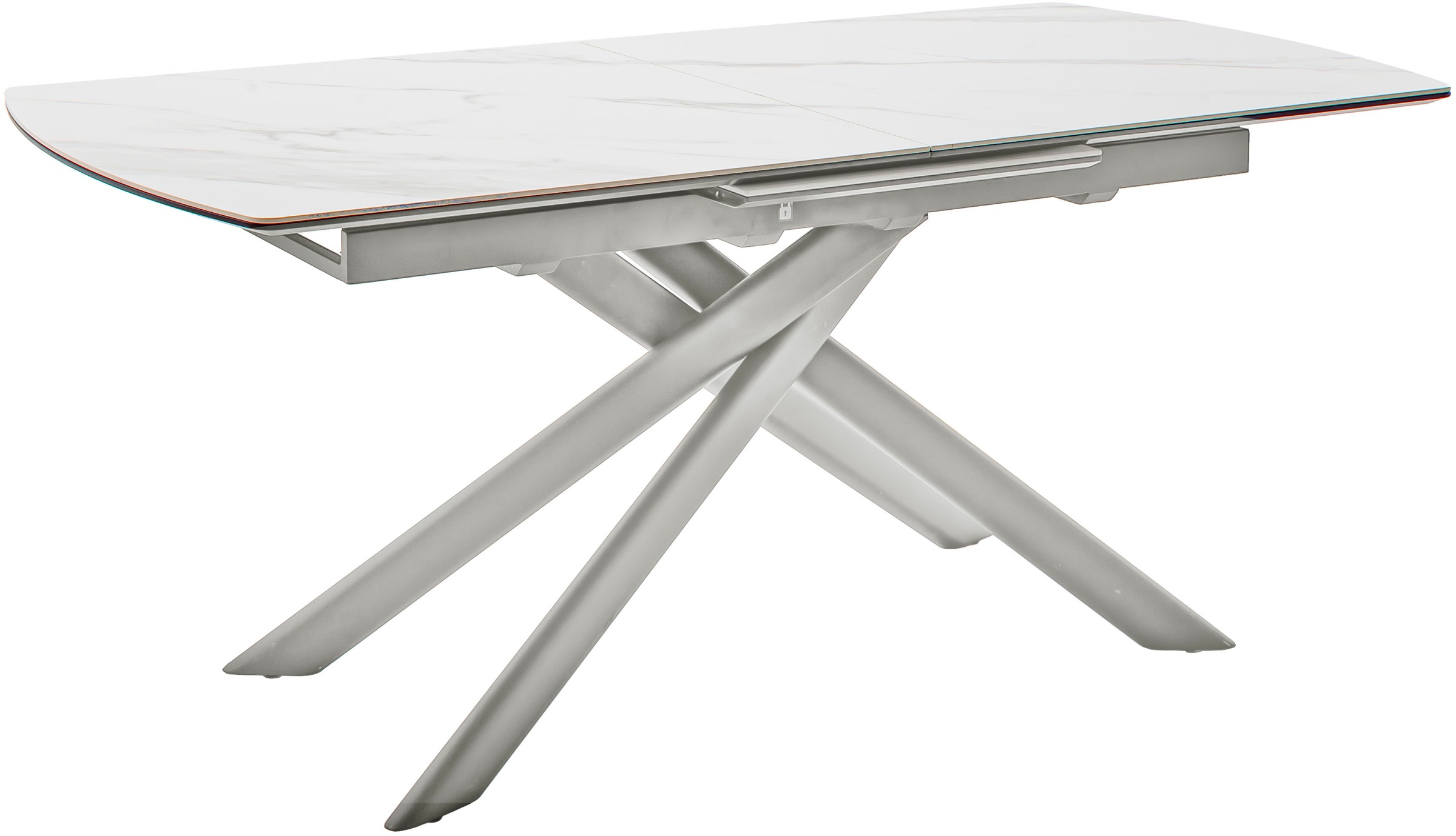 MCA furniture Esstisch »VANINO Auszugtisch 180-230 cm marmoriert«, (1 St.), Keramik,Edelstahl,Synchronauszug,ausziehbar,8-10 Personen