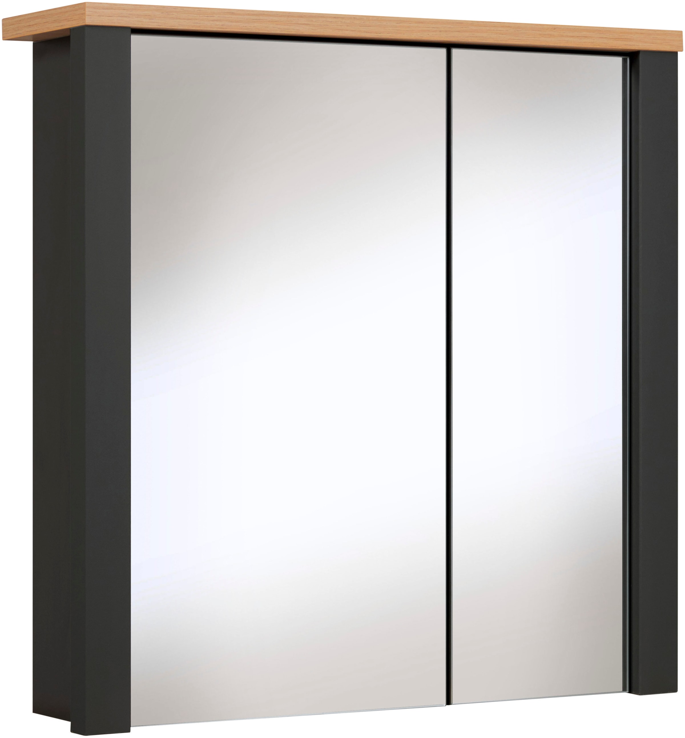 Inter Link Spiegelschrank »Pienza, Badmöbel, Wasserabweisend, 70 x 20 x 70 cm« 1 Stk. tlg. Badspiegel mit Softclose & Stauraum, 2 Spiegeltüren
