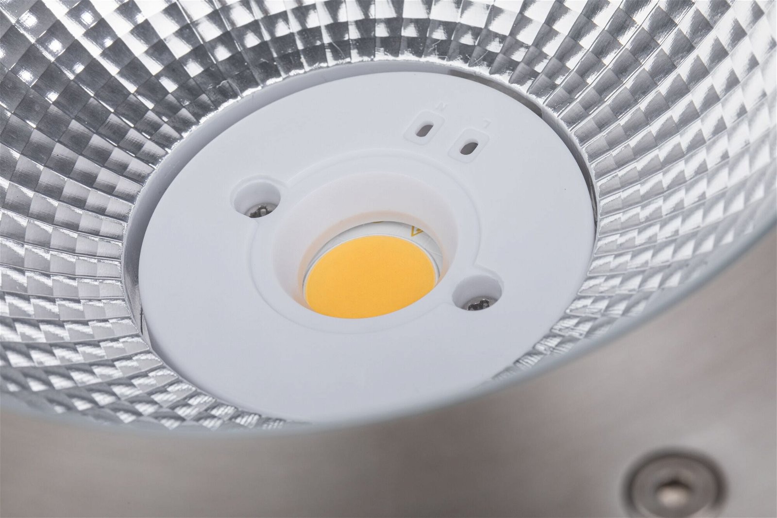 Paulmann LED Einbauleuchte »DureaIP67 rund 273mm 3000K 15W 1040lm 230V Edelstahl Metall«, 1 flammig, Bodeneinbauleuchte