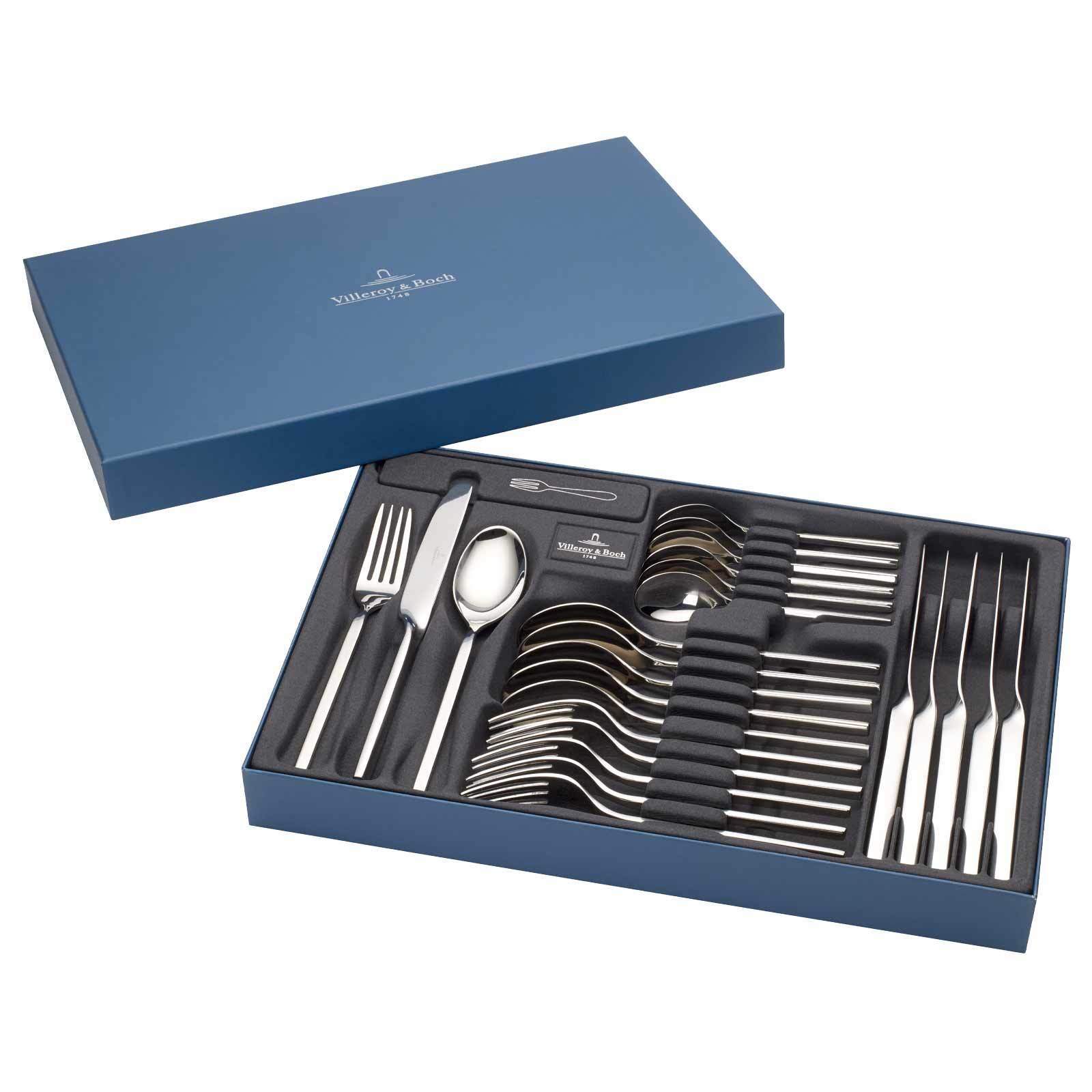 Villeroy & Boch Besteck-Set "Tafelbesteck NewWave 30er Set silber" günstig online kaufen