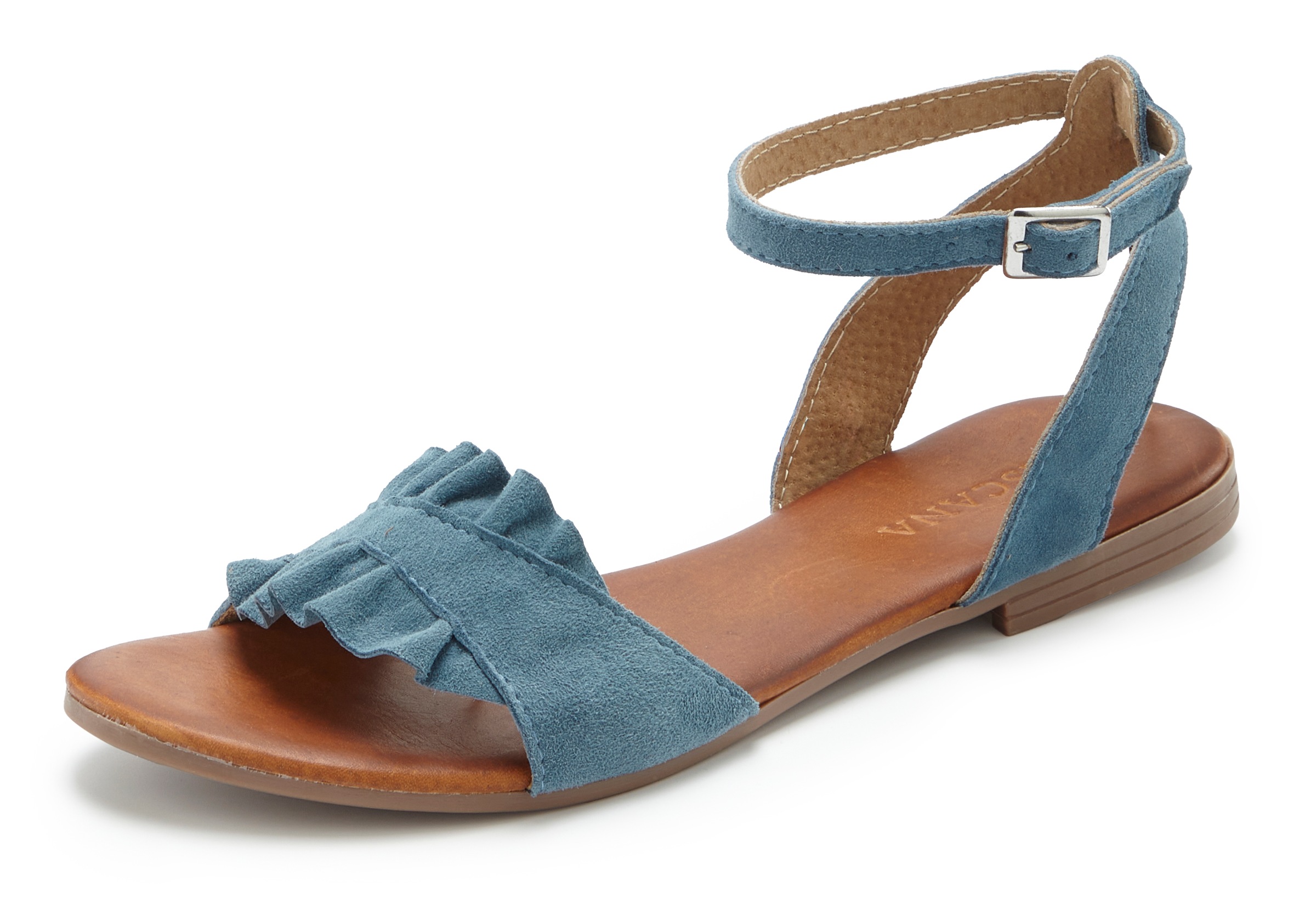 LASCANA Sandale "offener Schuh," Sandalette, Sommerschuh aus hochwertigem L günstig online kaufen