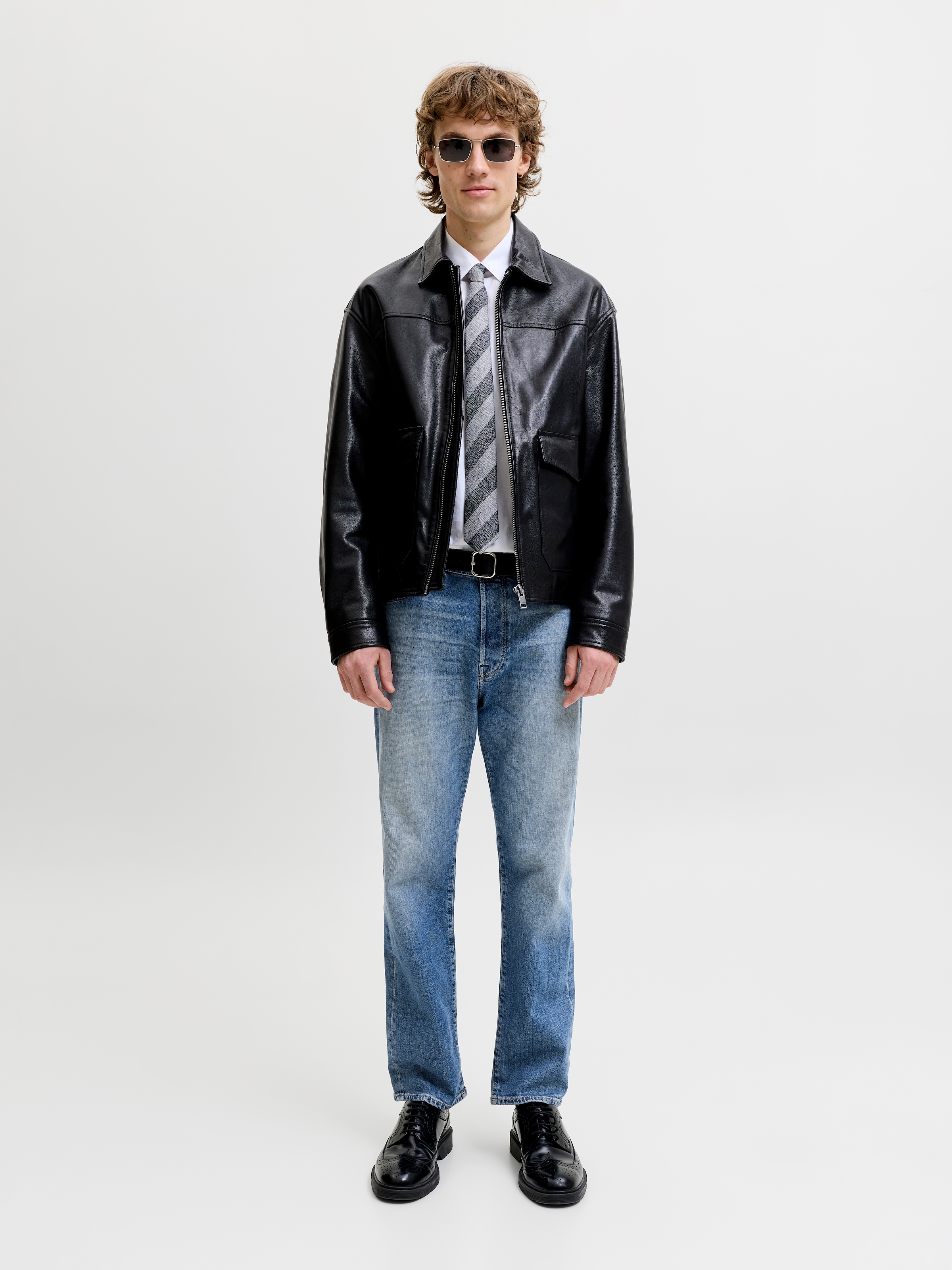 Jack & Jones Relax-fit-Jeans »JJICHRIS JJICON JOS« Baumwollmischung, relaxed fit