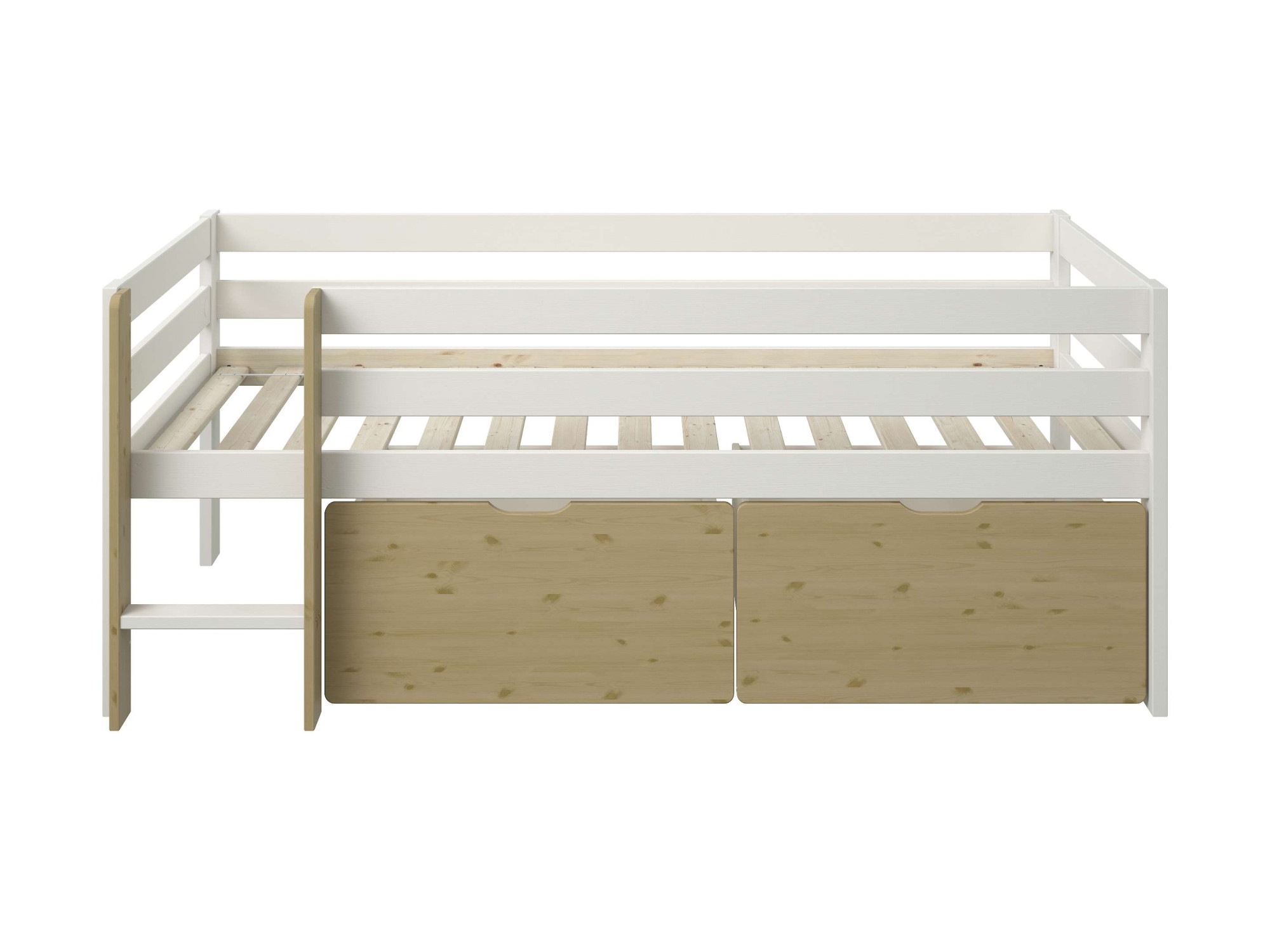 OTTO home Kinderbett »Tide« Kinderbett inklusive Lattenrost und 2 Bettkästen, 4 tlg. inklusive 2 Bettschubkastensten für Spielzeug, Rundumrausfallschutz