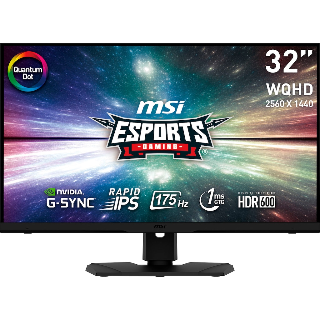 MSI Gaming-LED-Monitor »Optix MPG321QRFDE-QD«, 81,28 cm/32 Zoll, 2560 x 1440 px, WQHD, 1 ms Reaktionszeit, 175 Hz