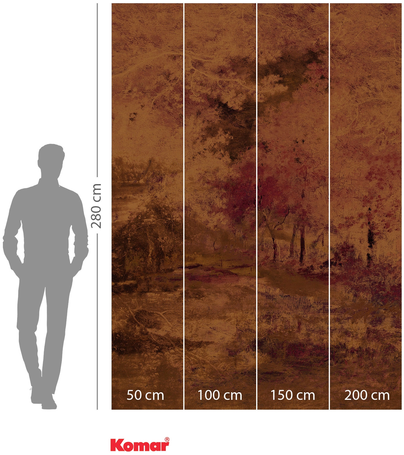Komar Vliestapete »Digitaldruck Vlies -  Autumna - Größe 200 x 280 cm« bedruckt glatt Wohnzimmer, Schlafzimmer