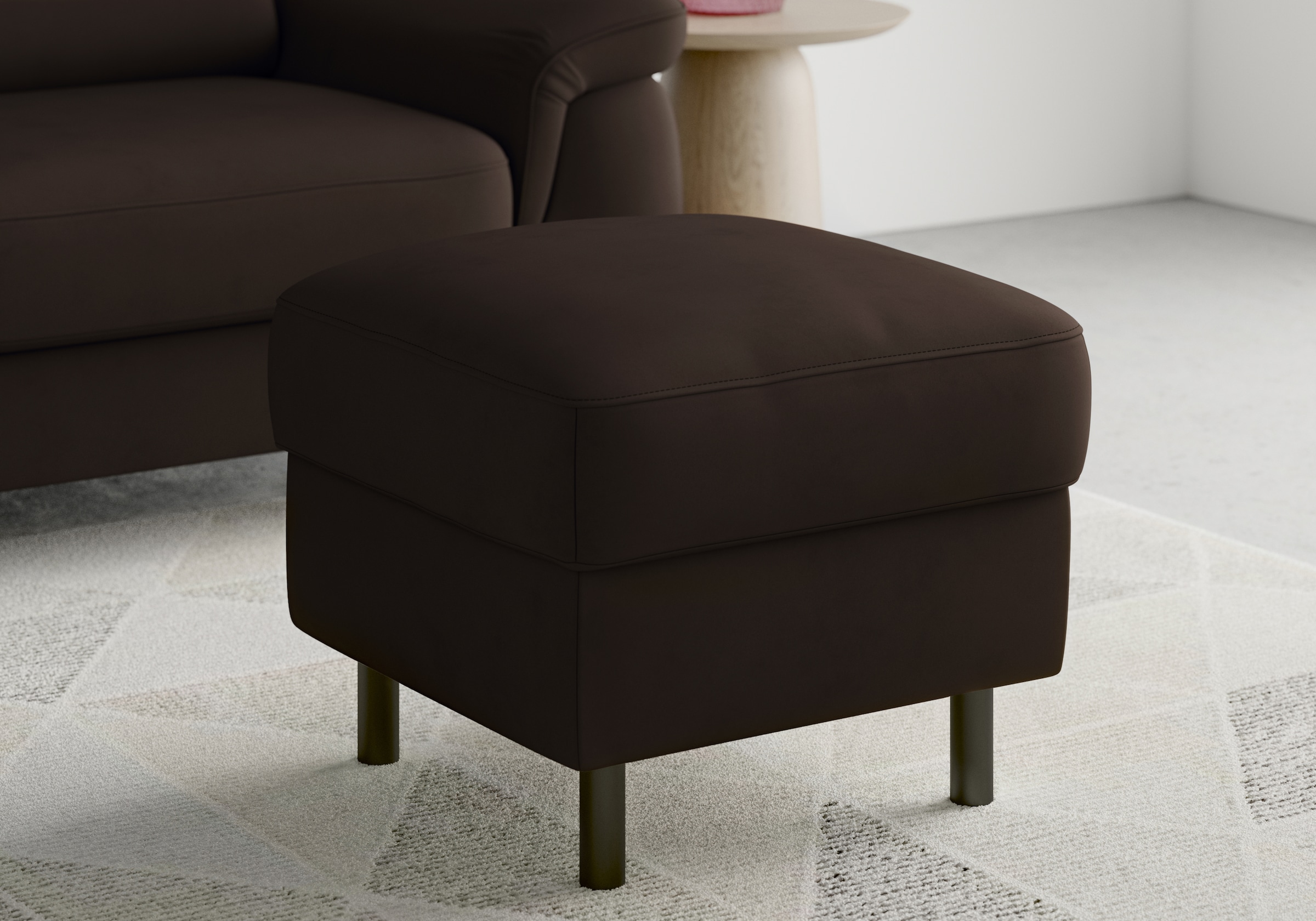 sit&more Stauraumhocker »Sinatra« Sitzfläche ist abnehmbar, mattschwarze Metallfüße
