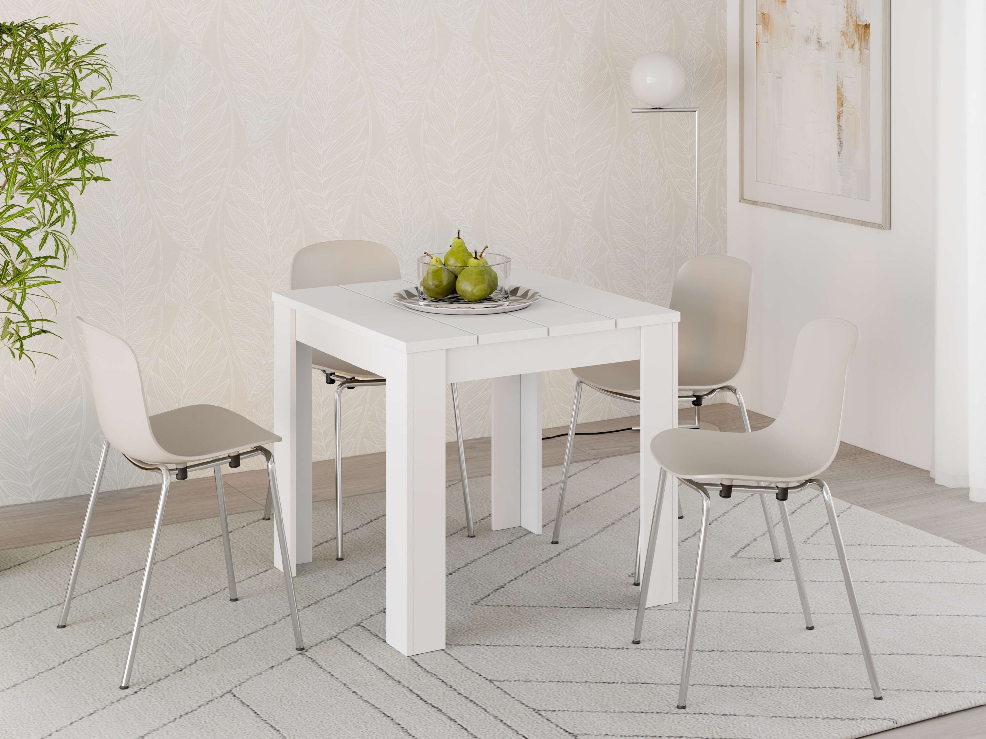 Home affaire Esstisch »Spoleto, Esstisch, Küchentisch, Speisetisch, Familientisch« Charakterstarke 4-Lamellen-Platte, 4 Farben, 2 Größen – top modern