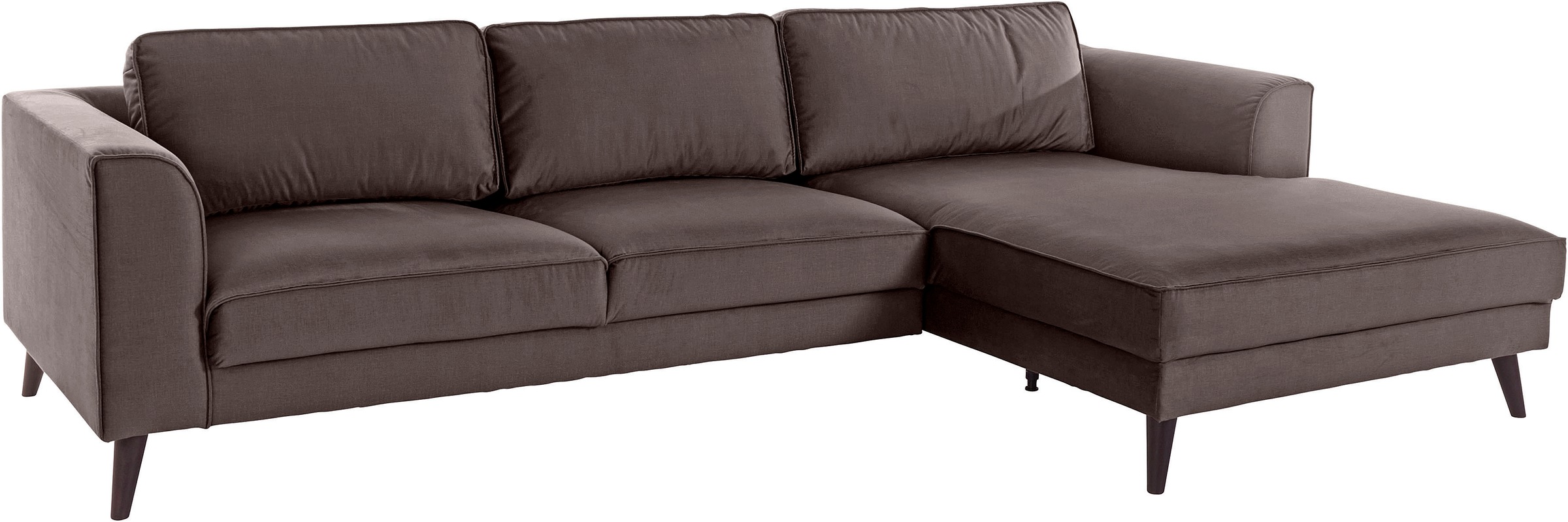 Thumbnail - Home affaire Ecksofa "Lumber Jack, elegant und bequem, Breite 280, hoher Fuß, L-Form" in moderner Optik