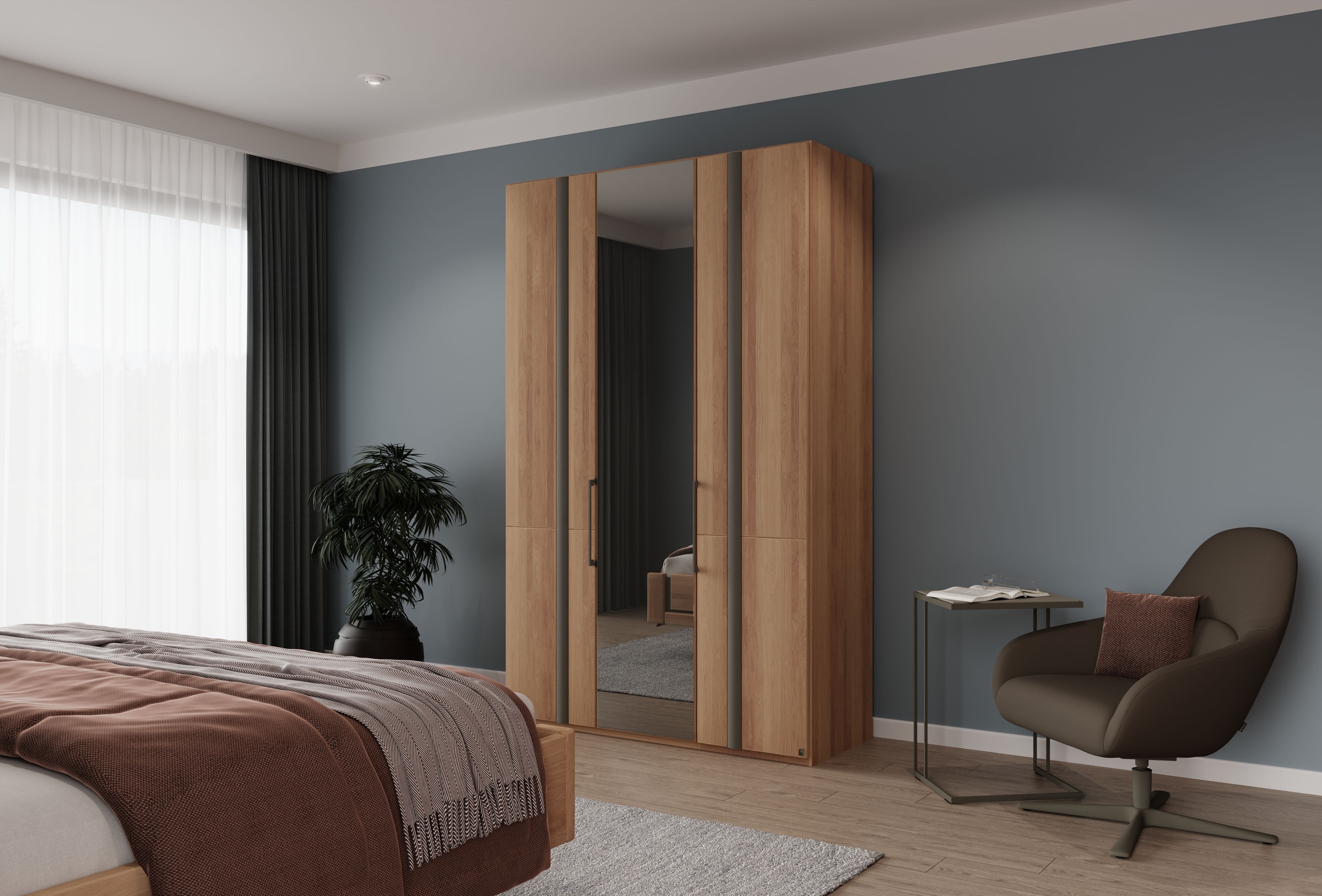 Musterring Kleiderschrank "Sorrent, Kleiderschrank, Schrank, teilmassiv Eic günstig online kaufen