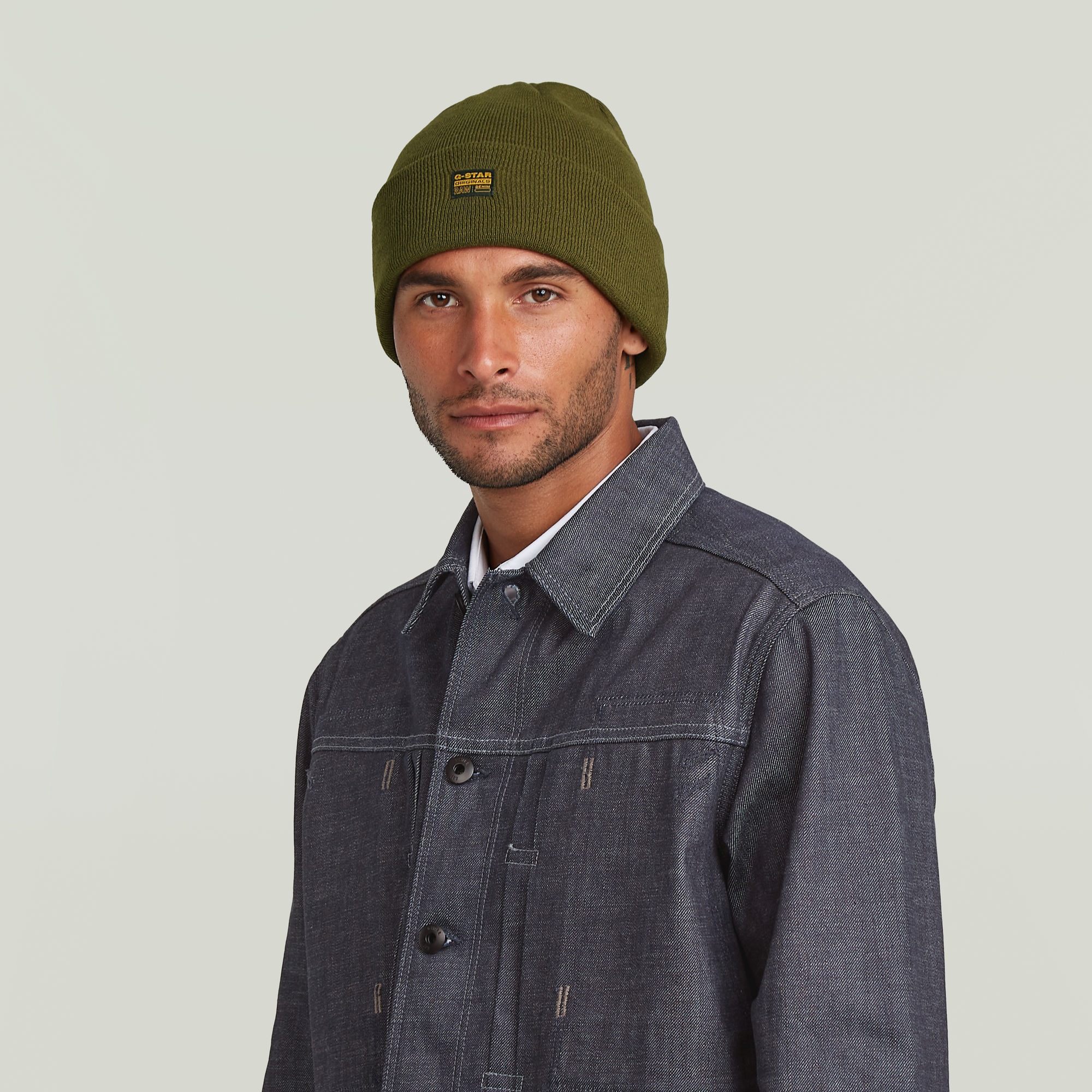 G-STAR Beanie "Effo Long Beanie" mit Aufnäher vorn günstig online kaufen