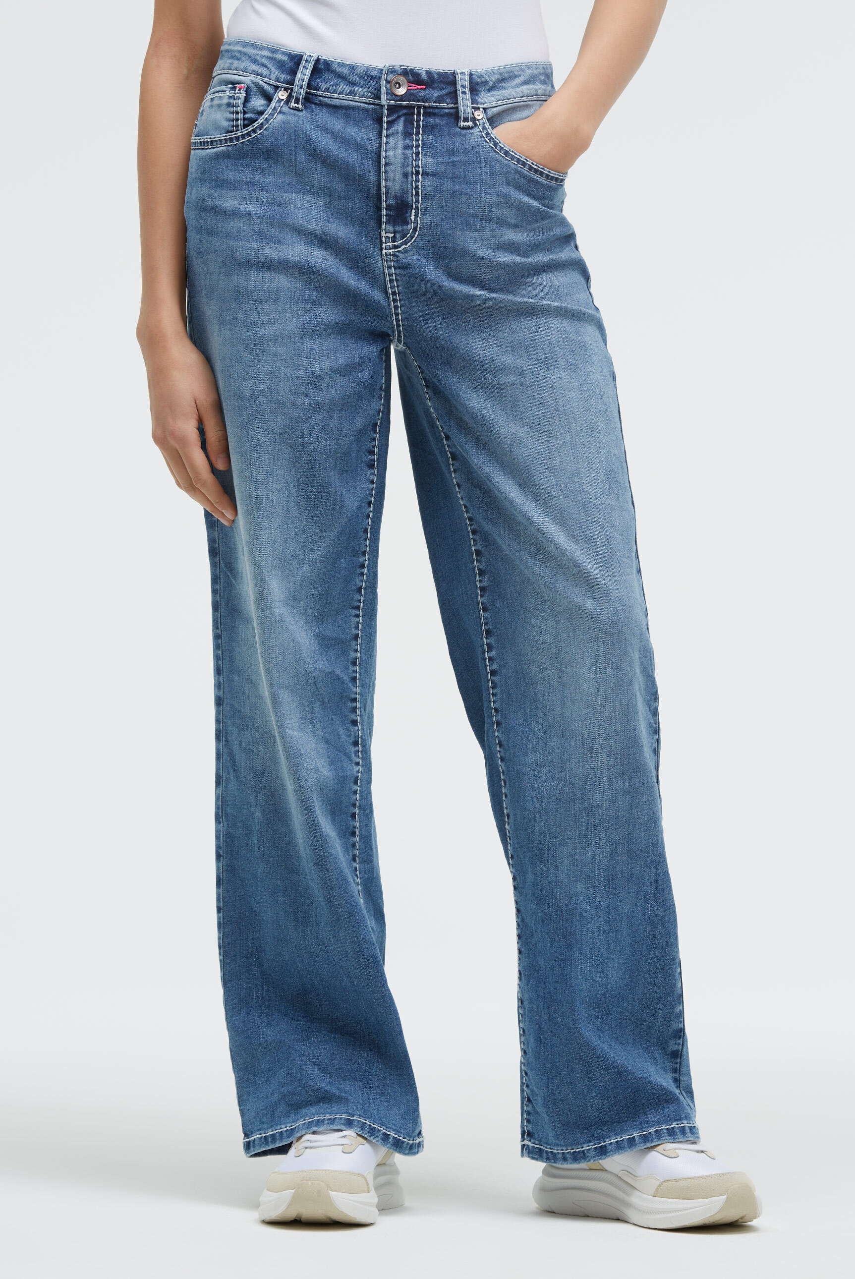 SOCCX Regular-fit-Jeans, mit breiten Nähten günstig online kaufen