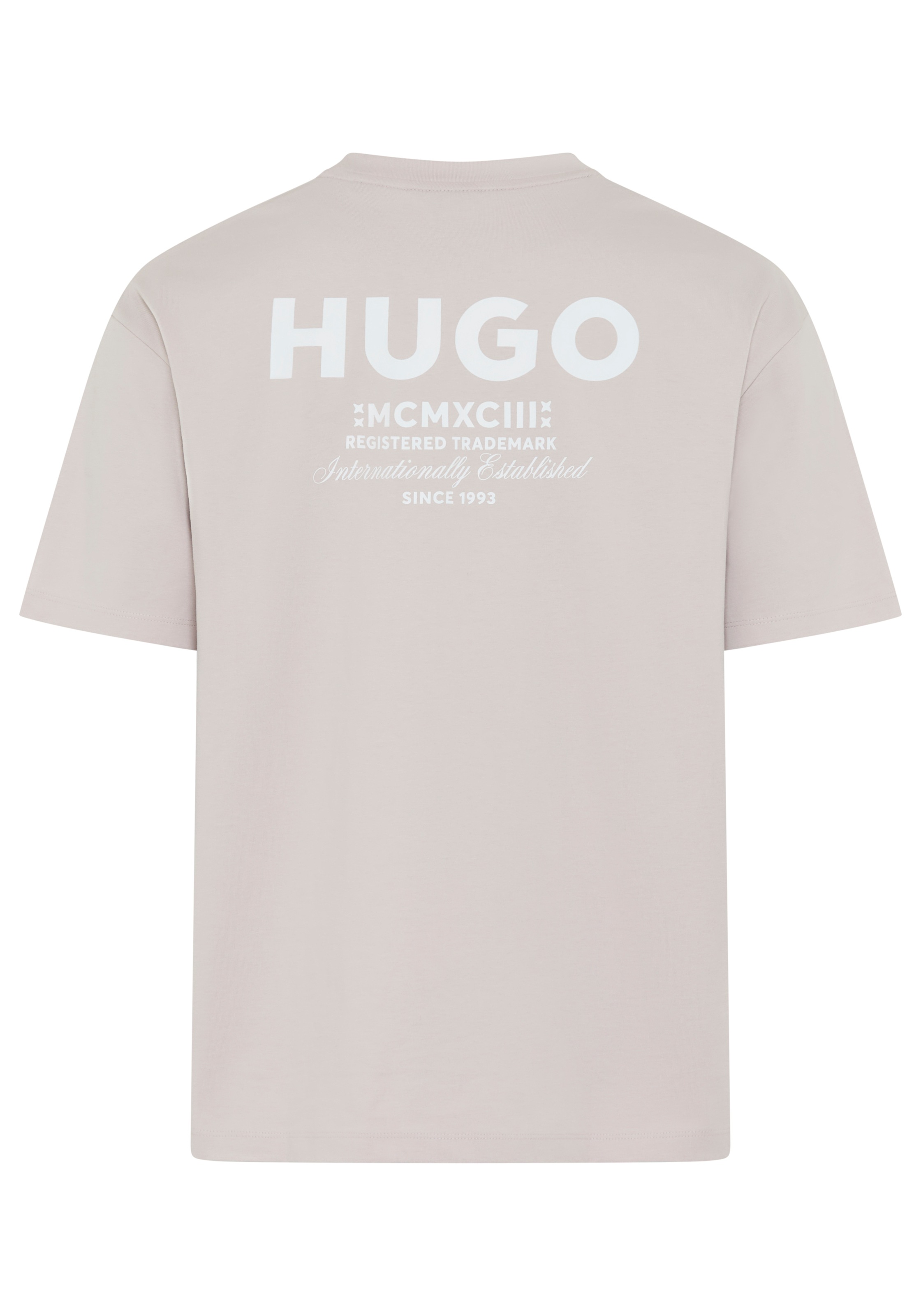 HUGO Blue T-Shirt "Nalono" mit Logodruck, Oversized Look mit Backprint günstig online kaufen