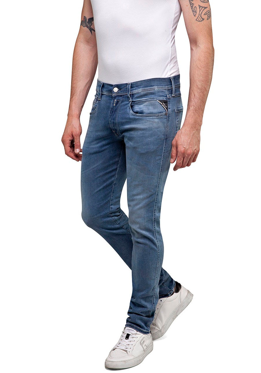 Replay Slim-fit-Jeans "ANBASS HYPERFLEX BIO" günstig online kaufen