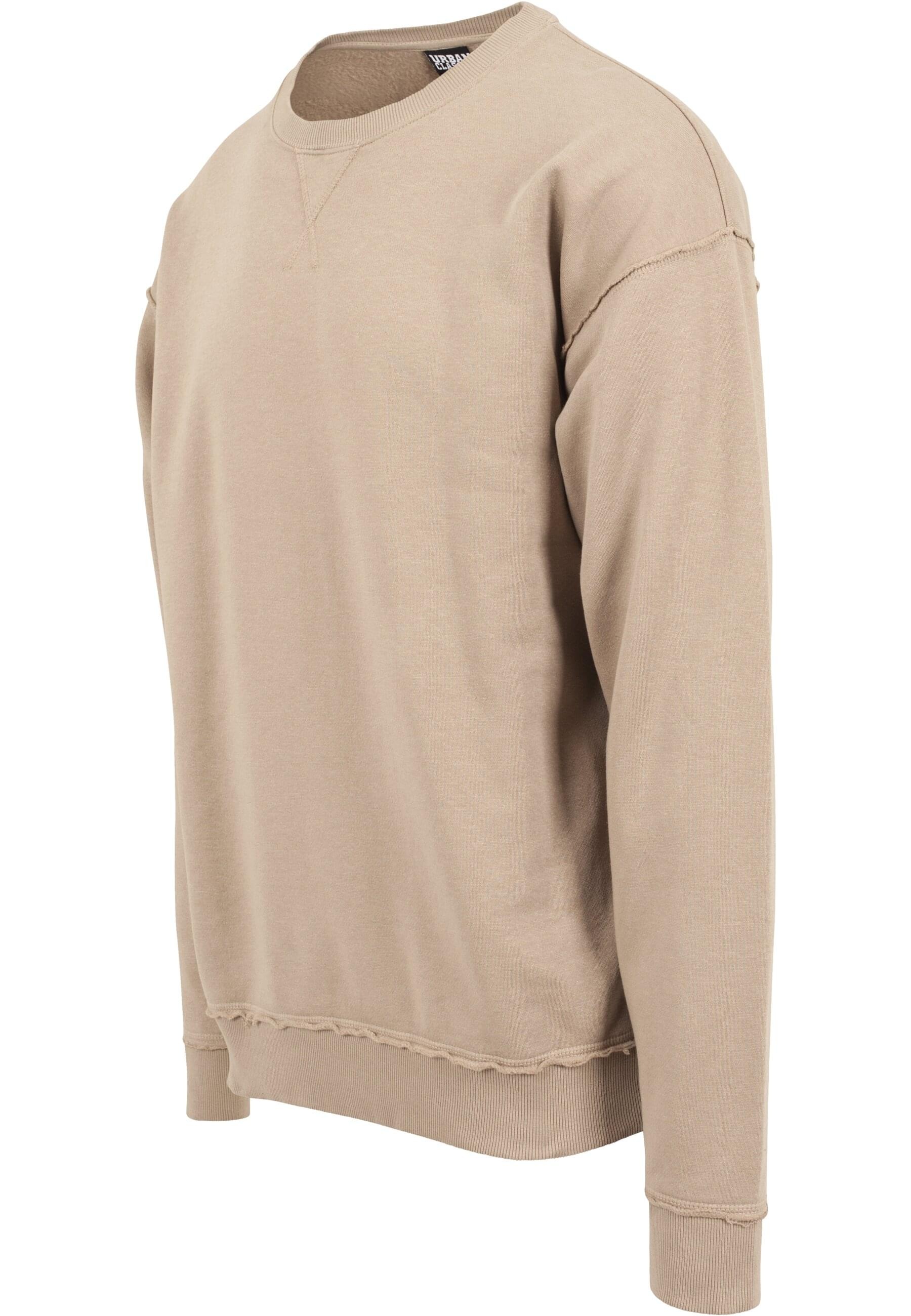 URBAN CLASSICS Rundhalspullover »Urban Classics Herren Oversized Open Edge Crew«, (1 tlg.)