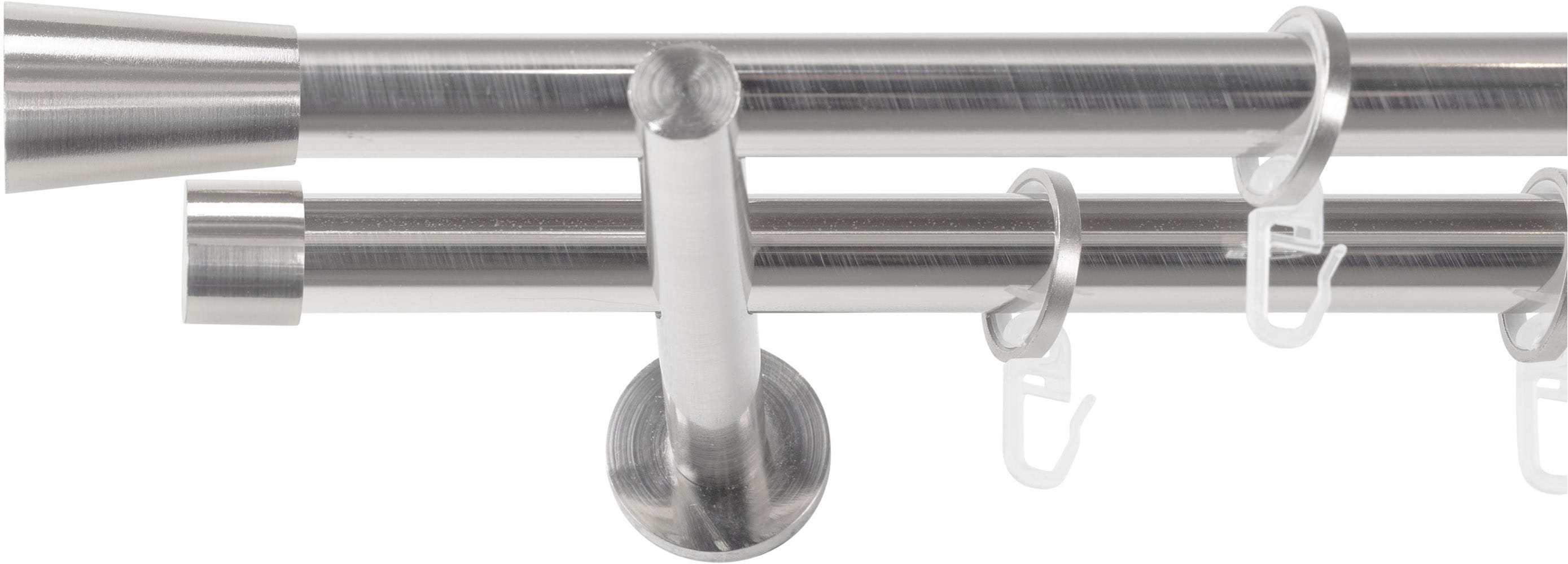 SN DECO GROUP Gardinenstange Ø 19 mm 2 läufig-läufig Fixmaß;kürzbar