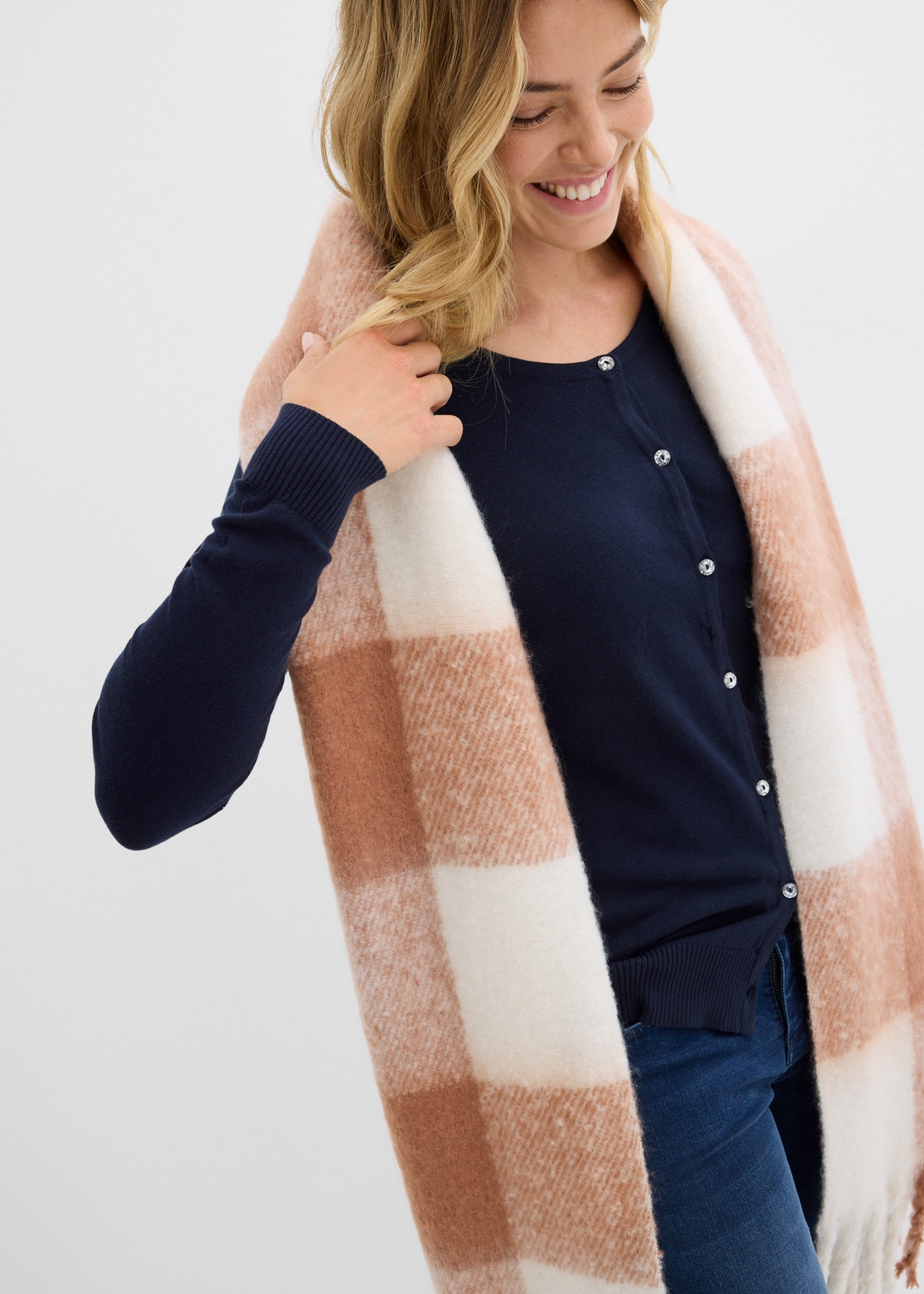 bonprix Strickjacke "Enge Feinstrickjacke", Enge Feinstrickjacke günstig online kaufen