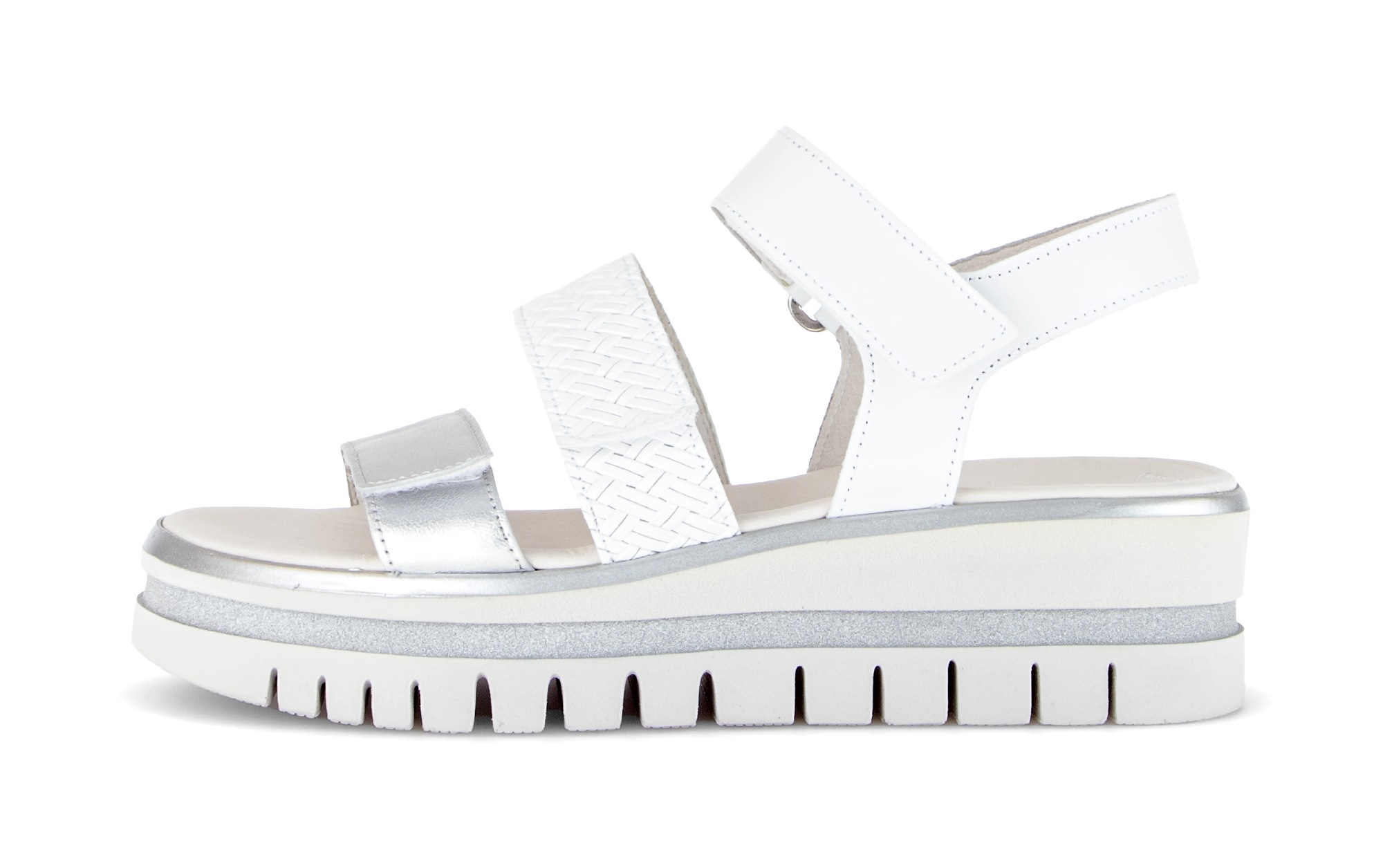 Thumbnail - Gabor Keilsandalette Plateau, Riemchensandale, Sommerschuh mit Kontrastbesatz