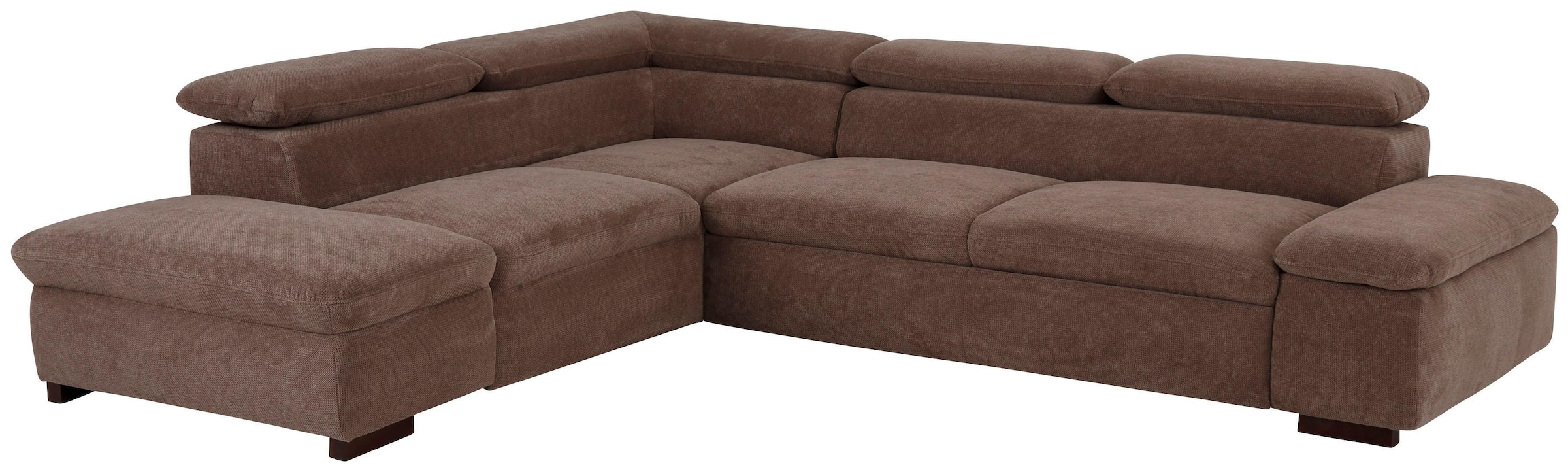 Home affaire Ecksofa »Alberto L-Form«, mit Kopfteilverstellung, wahlweise mit Bettfunktion