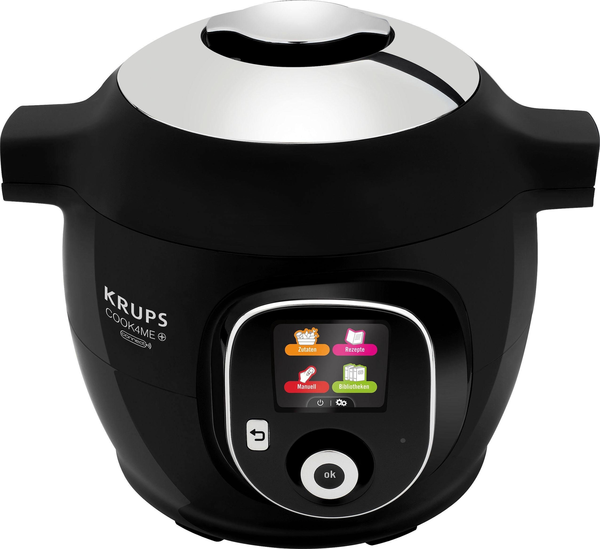 Krups Multikocher »CZ7158 Cook4Me+ Connect«, elektr. Schnellkochtopf, 150 vorprogrammierte Rezepte, 4L Kapazität