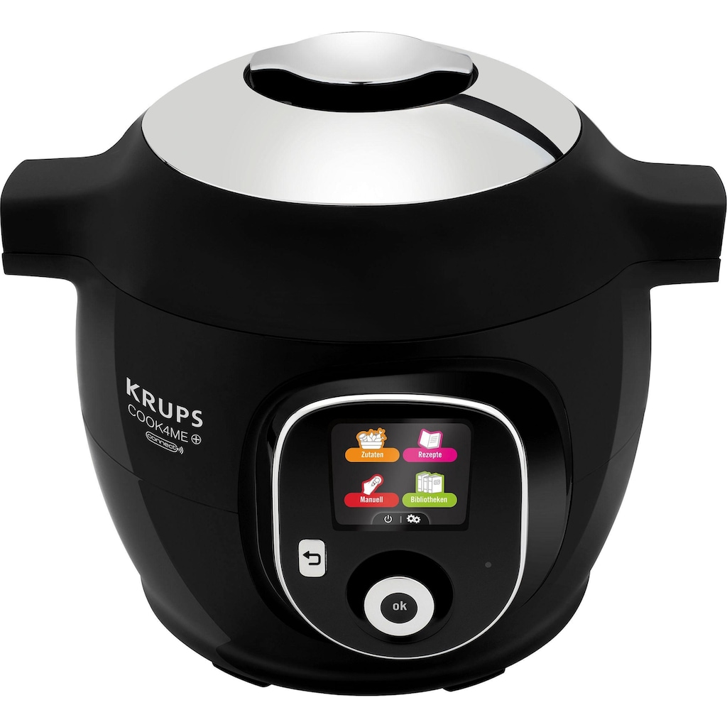 Krups Multikocher »CZ7158 Cook4Me+ Connect«, elektr. Schnellkochtopf, 150 vorprogrammierte Rezepte, 4L Kapazität