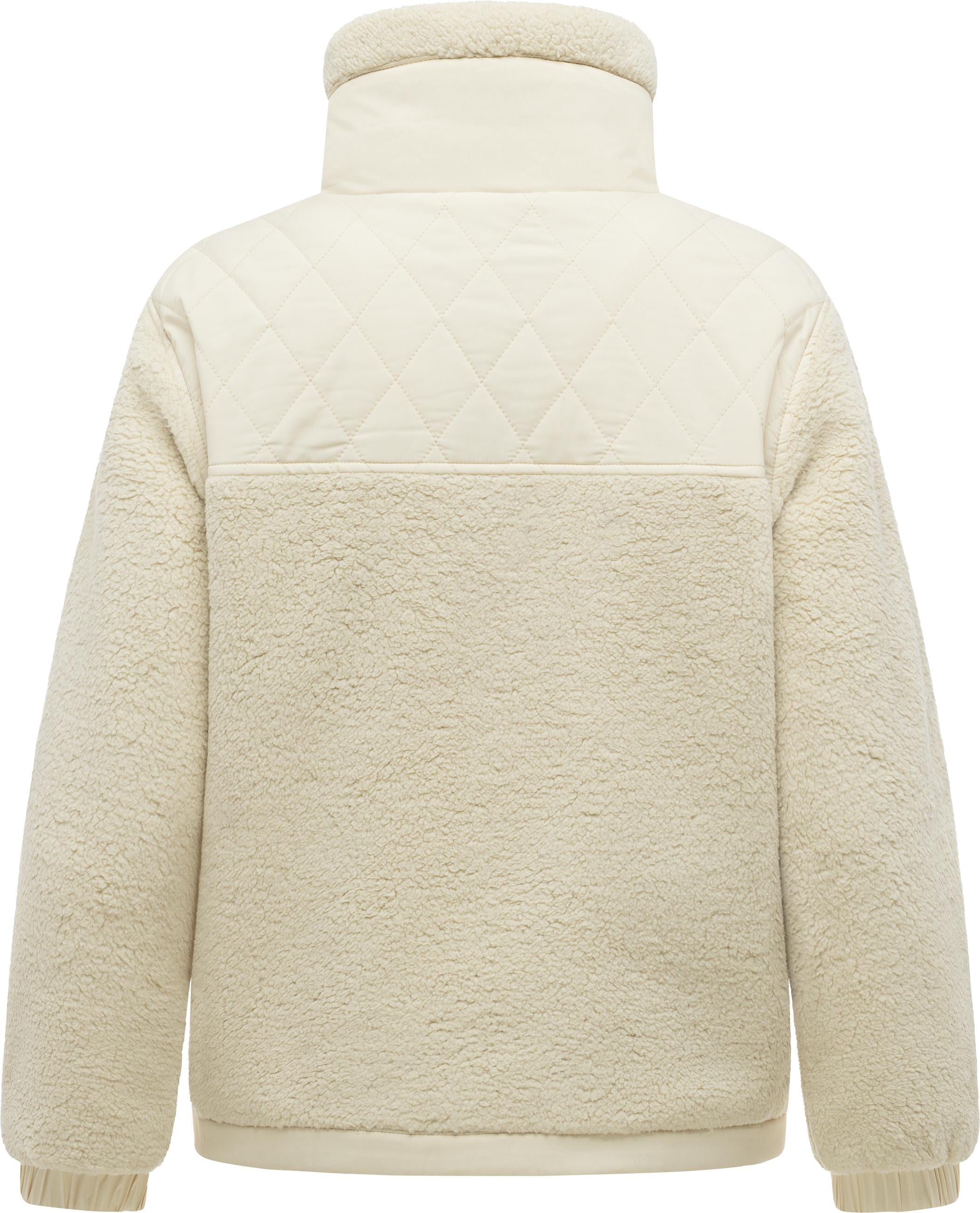 Ragwear Plüschjacke »Arctika Y« ohne Kapuze Warme kuschelige Damenjacke im Materialmix