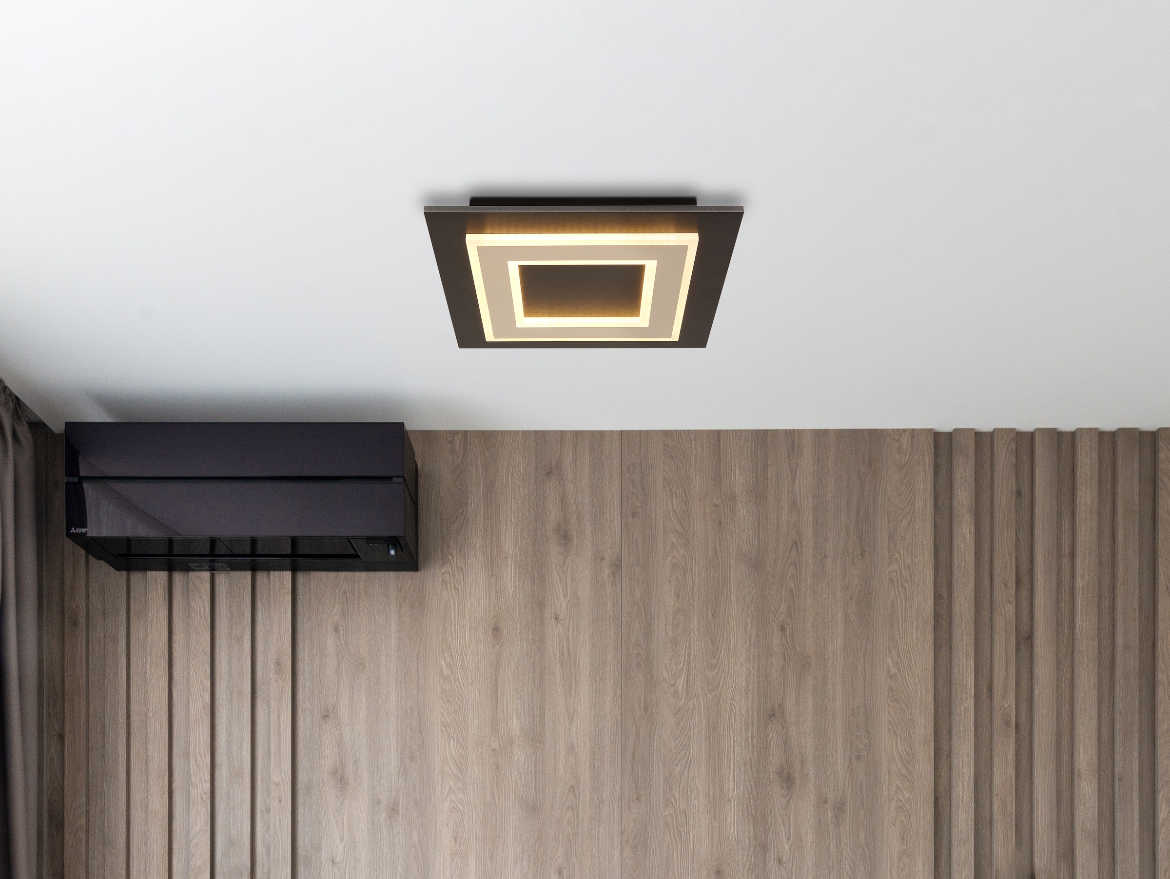 GLOBO LIGHTING LED Deckenleuchte »JAYDEN«, Leuchtmittel LED-Modul | LED fest integriert, Deckenlampe/quadratisch/Wohnzimmer/Schlafzimmer/elegant