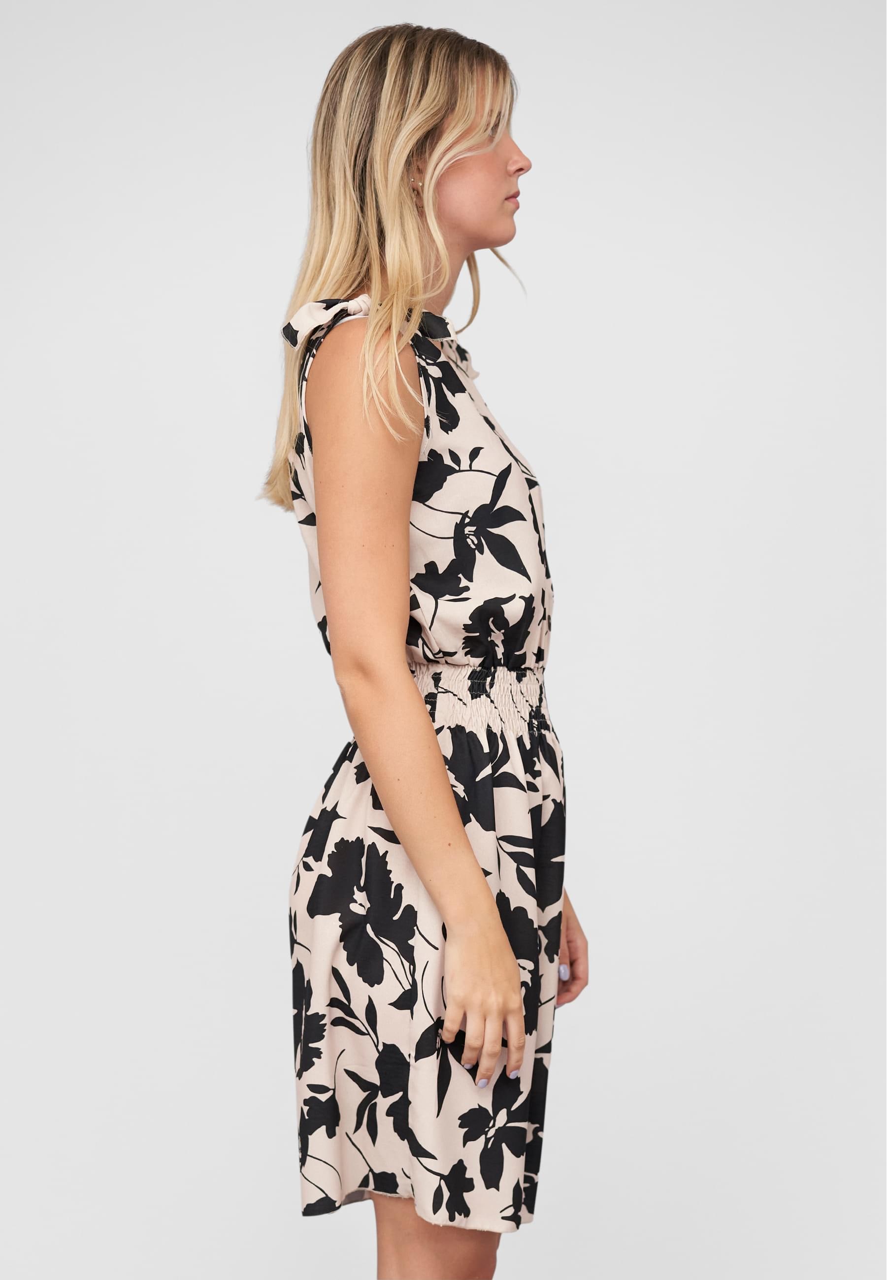 CLOUD 5IVE Shirtkleid »CLOUD 5IVE Dress with buttons and knot details flower print« 1 Stk. tlg.
