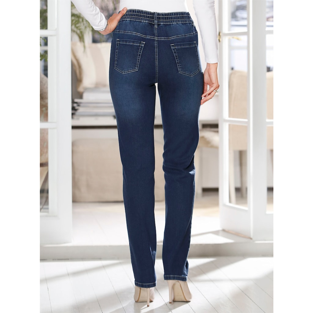 Classic Basics High-waist-Jeans, (1 tlg.)