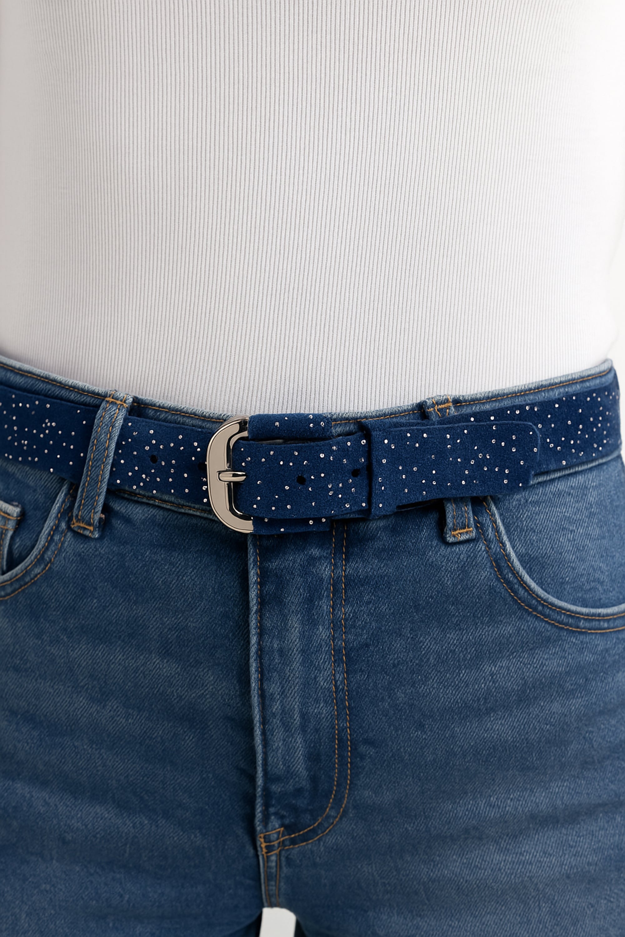 COLLEZIONE ALESSANDRO Ledergürtel »Glitter Line«, aus echtem Leder, mit leichter Glitzernote
