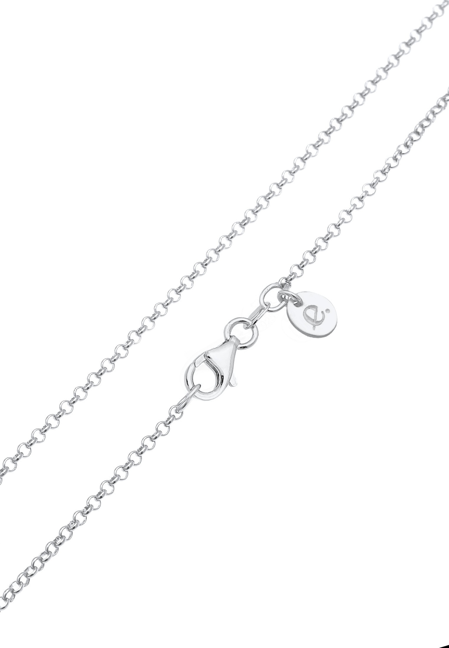 Elli Premium Collierkettchen »Y-Kette Kreis Geo Kristalle 925 Silber«