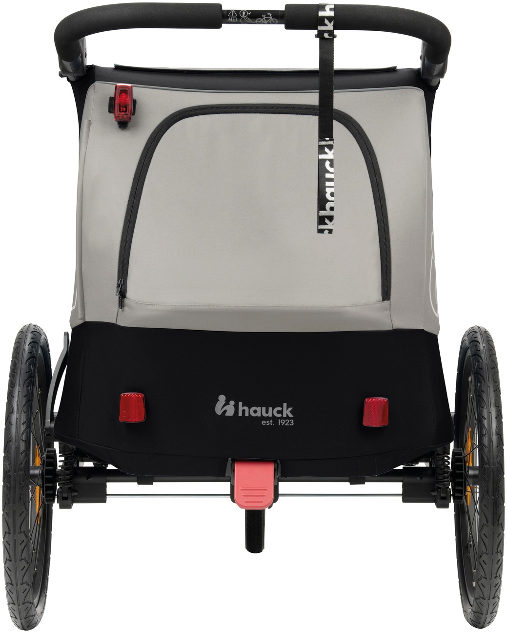 Hauck Fahrradkinderanhänger »2in1 Bike Trailer und Buggy Dryk Duo Plus, black«, für 2 Kinder; inklusive Deichsel