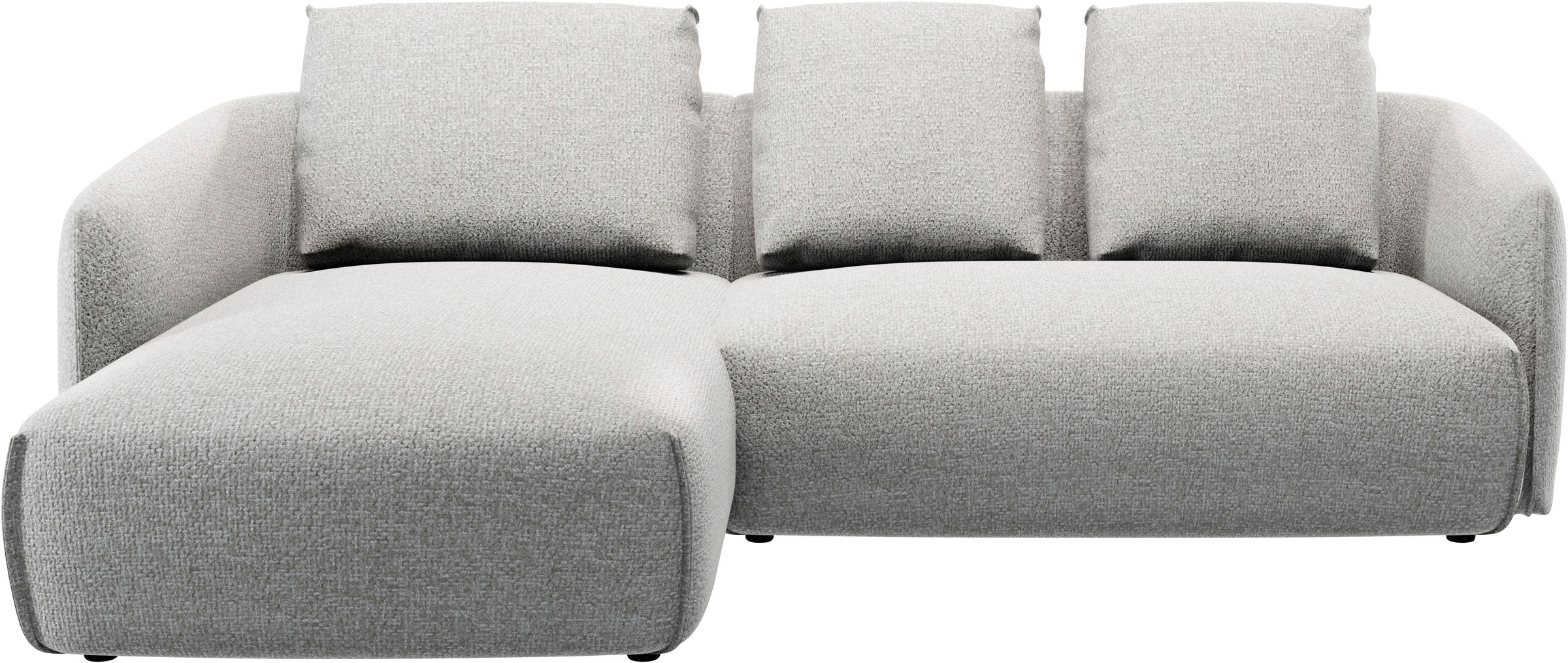 TRENDMANUFAKTUR Ecksofa "Shawn Designsofa mit elegant geschwungen Armlehnen günstig online kaufen