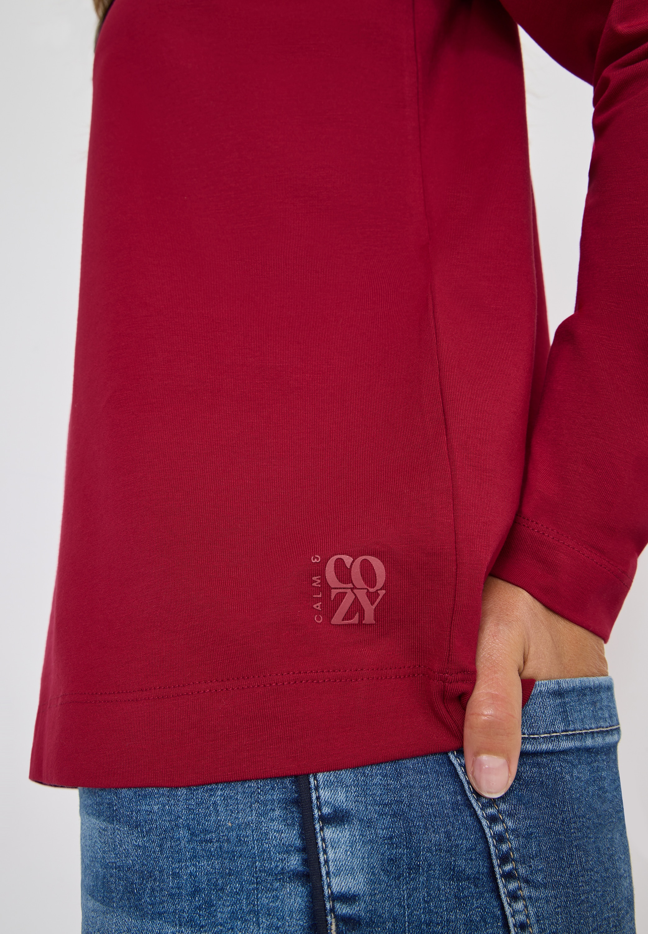 Cecil Langarmshirt im Tunika-Look