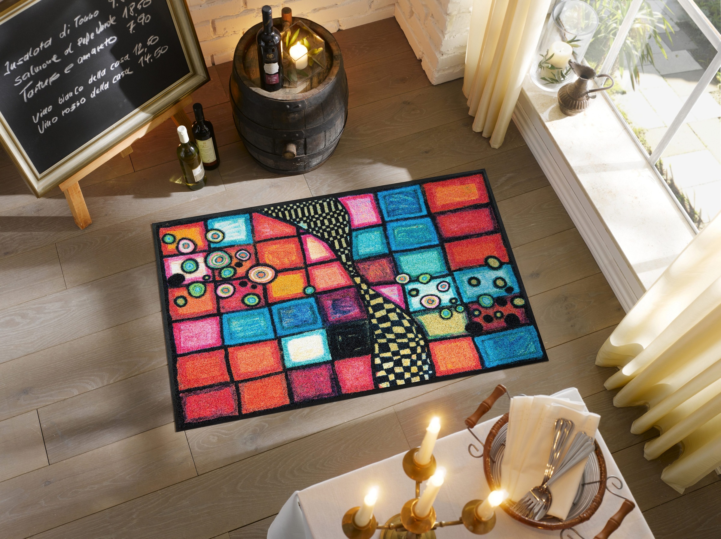 wash+dry by Kleen-Tex Fußmatte "Tiger Tundra" rechteckig 7 mm Höhe Schmutzf günstig online kaufen