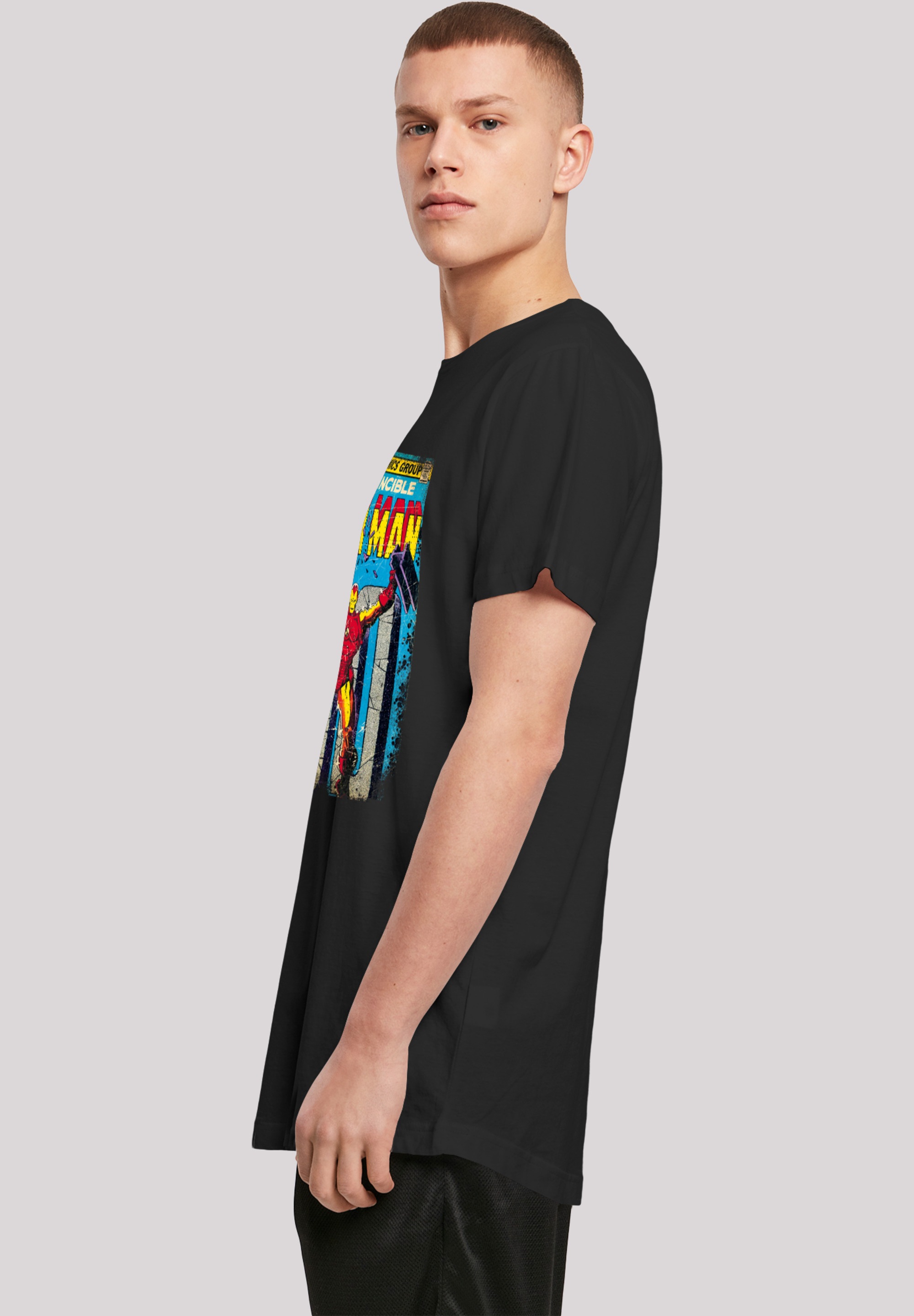 F4NT4STIC T-Shirt »Marvel Iron Man Cover«, Herren,Premium Merch,Lang,Longshirt,Logo Print
